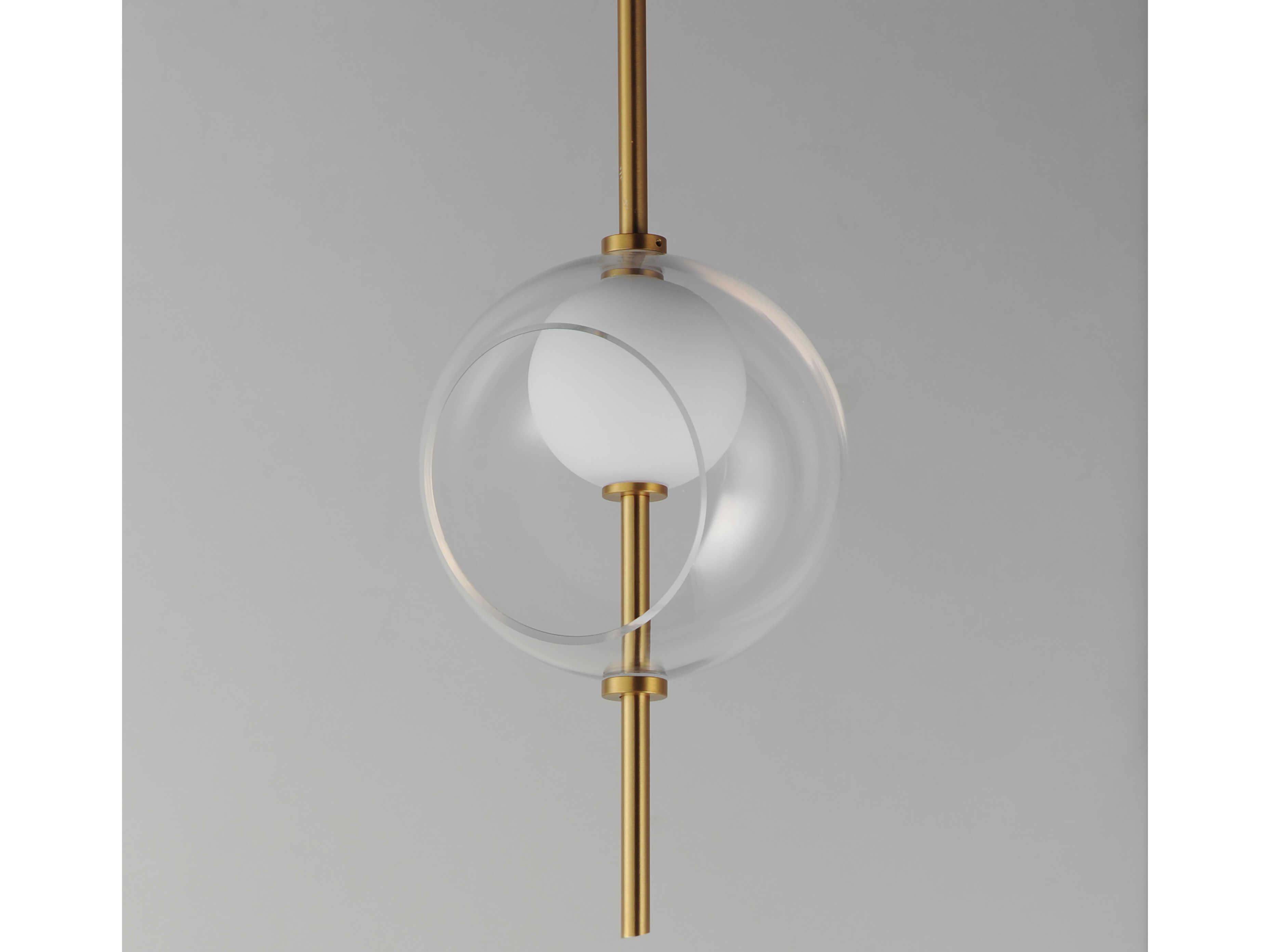 ET2 1-Light Natural Aged Brass Globe Mini Pendant