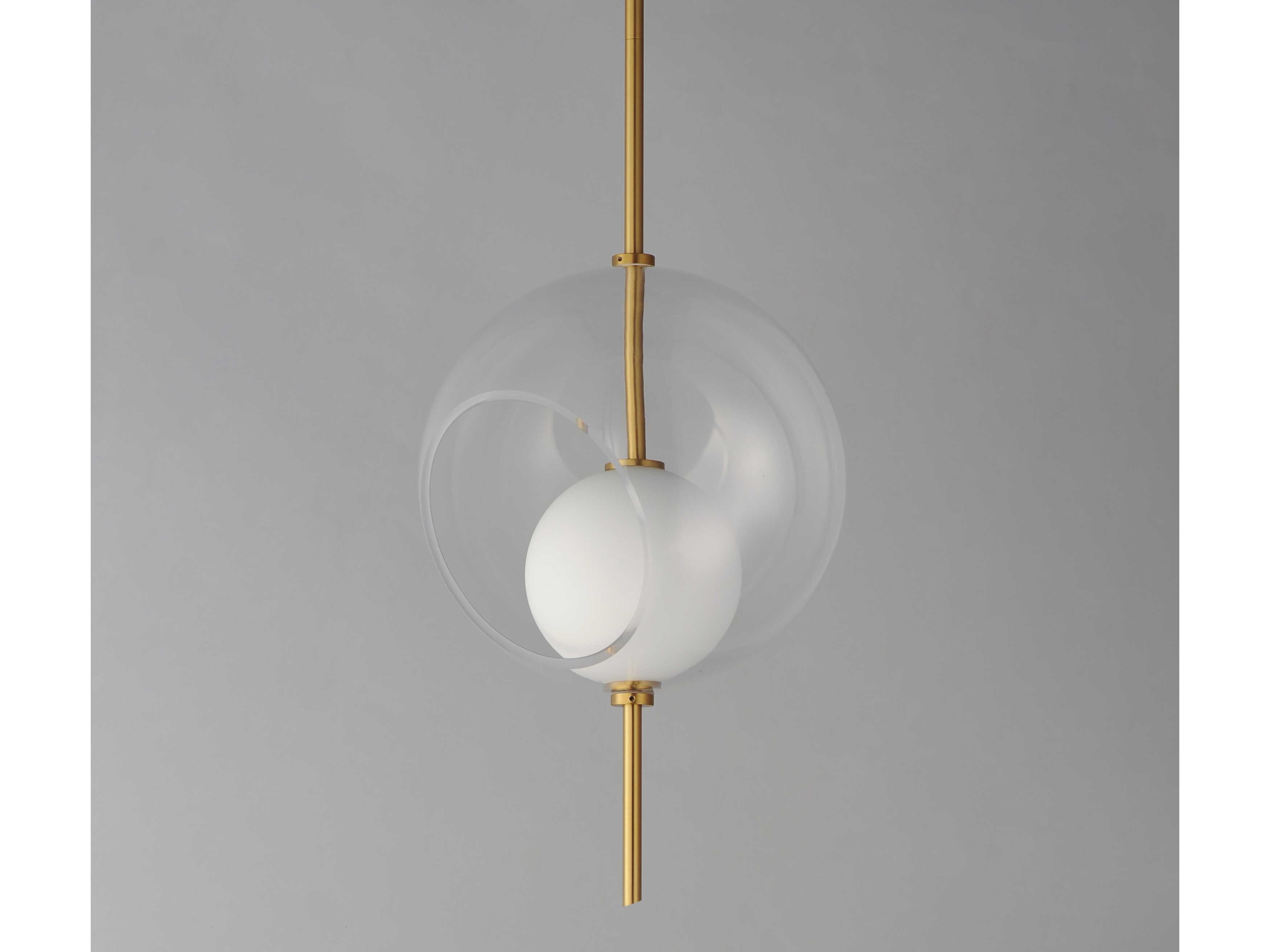 ET2 Martini 1-Light Natural Aged Brass Globe Mini Pendant