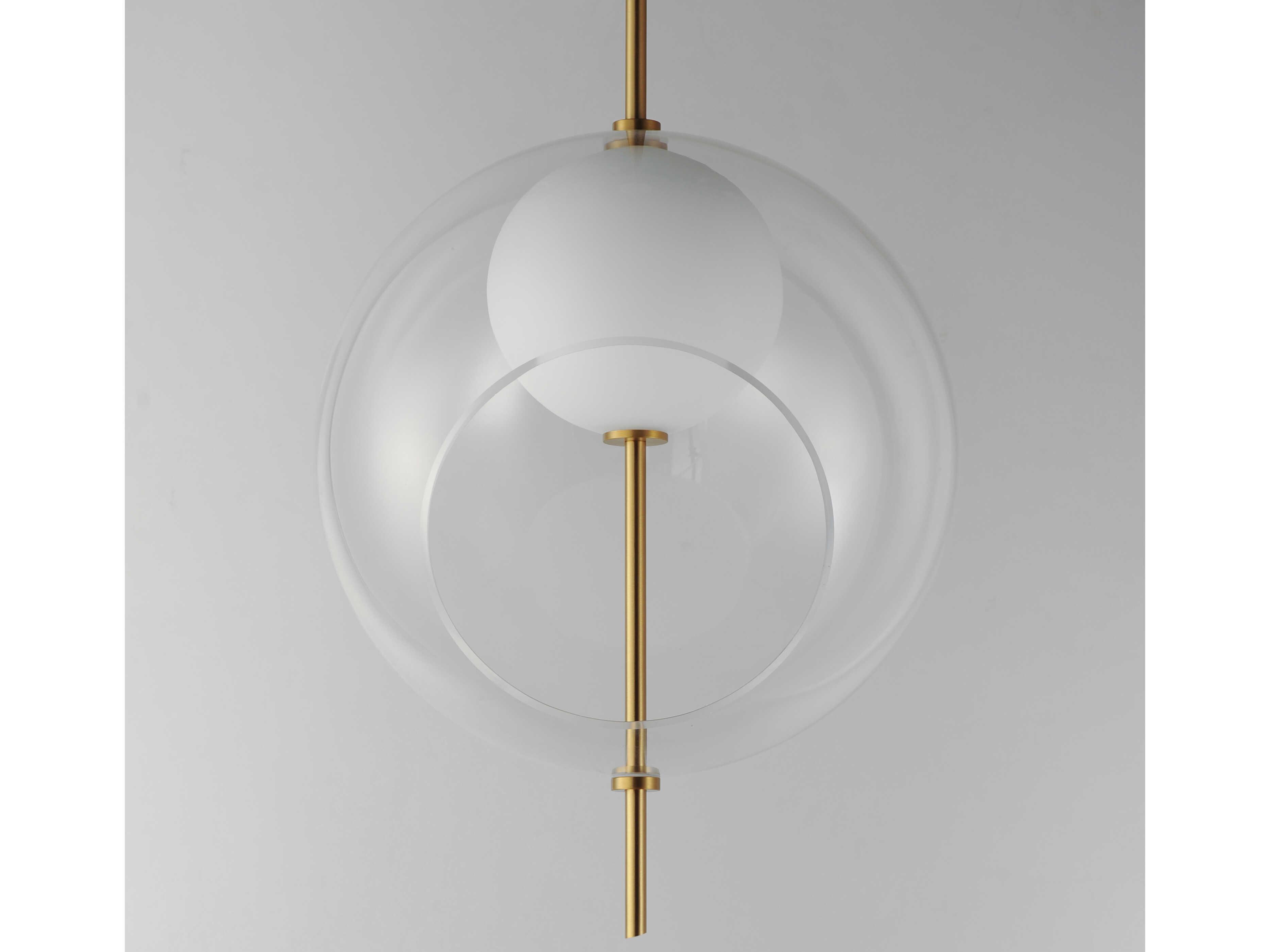 ET2 Martini 1-Light Natural Aged Brass Globe Pendant