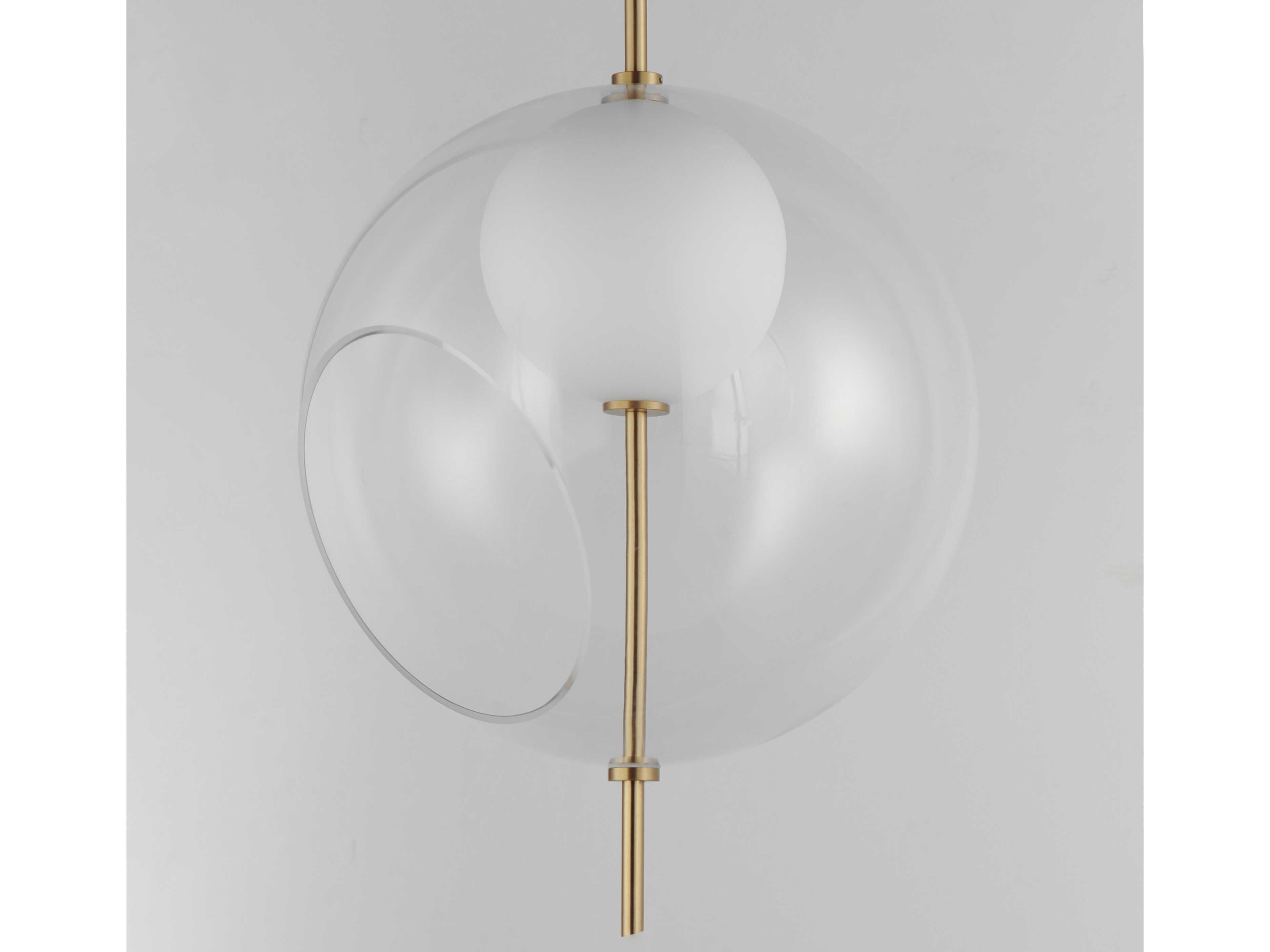 ET2 Martini 1-Light Natural Aged Brass Globe Pendant