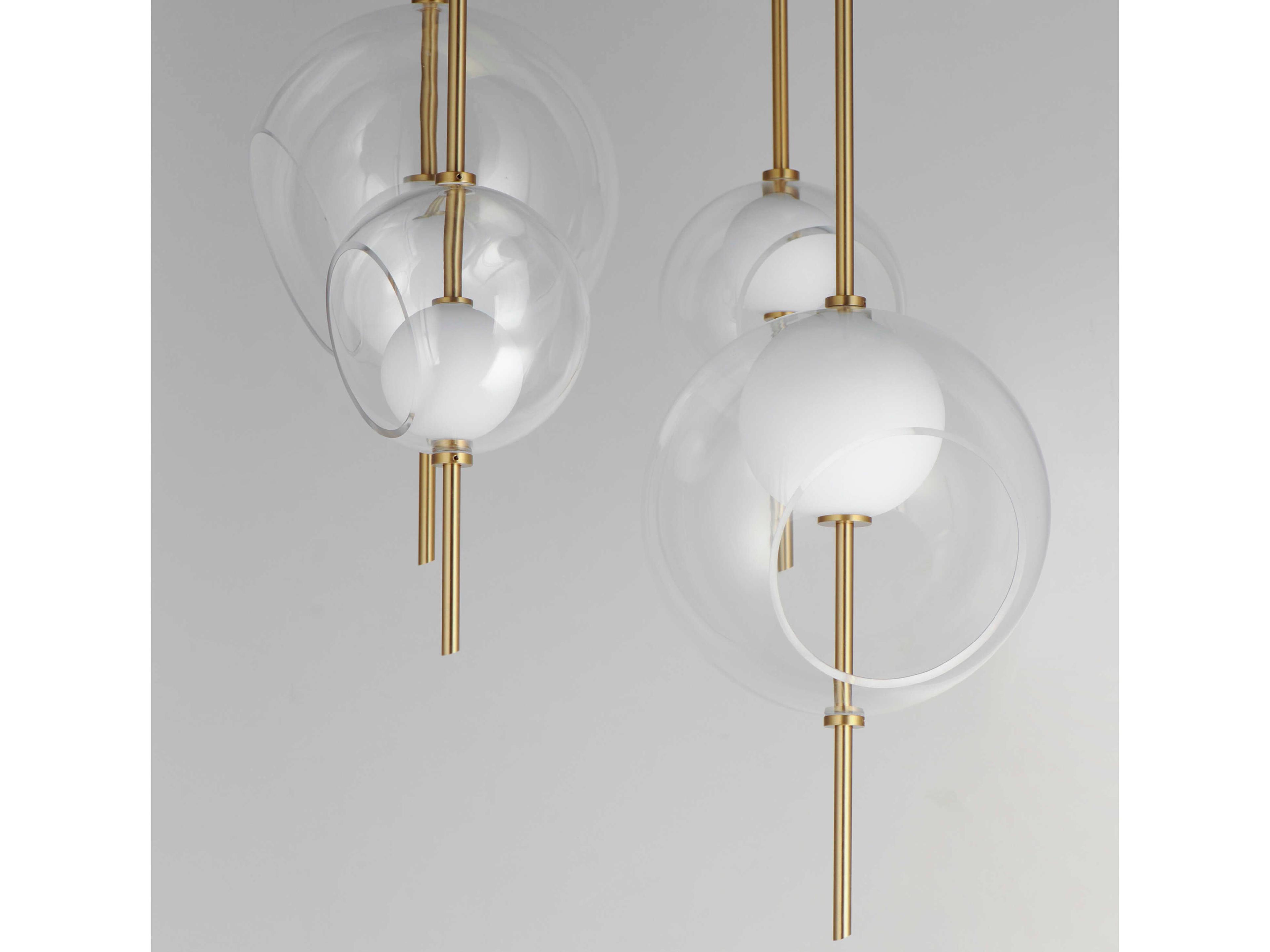 ET2 Martini 4-Light Natural Aged Brass Globe Pendant