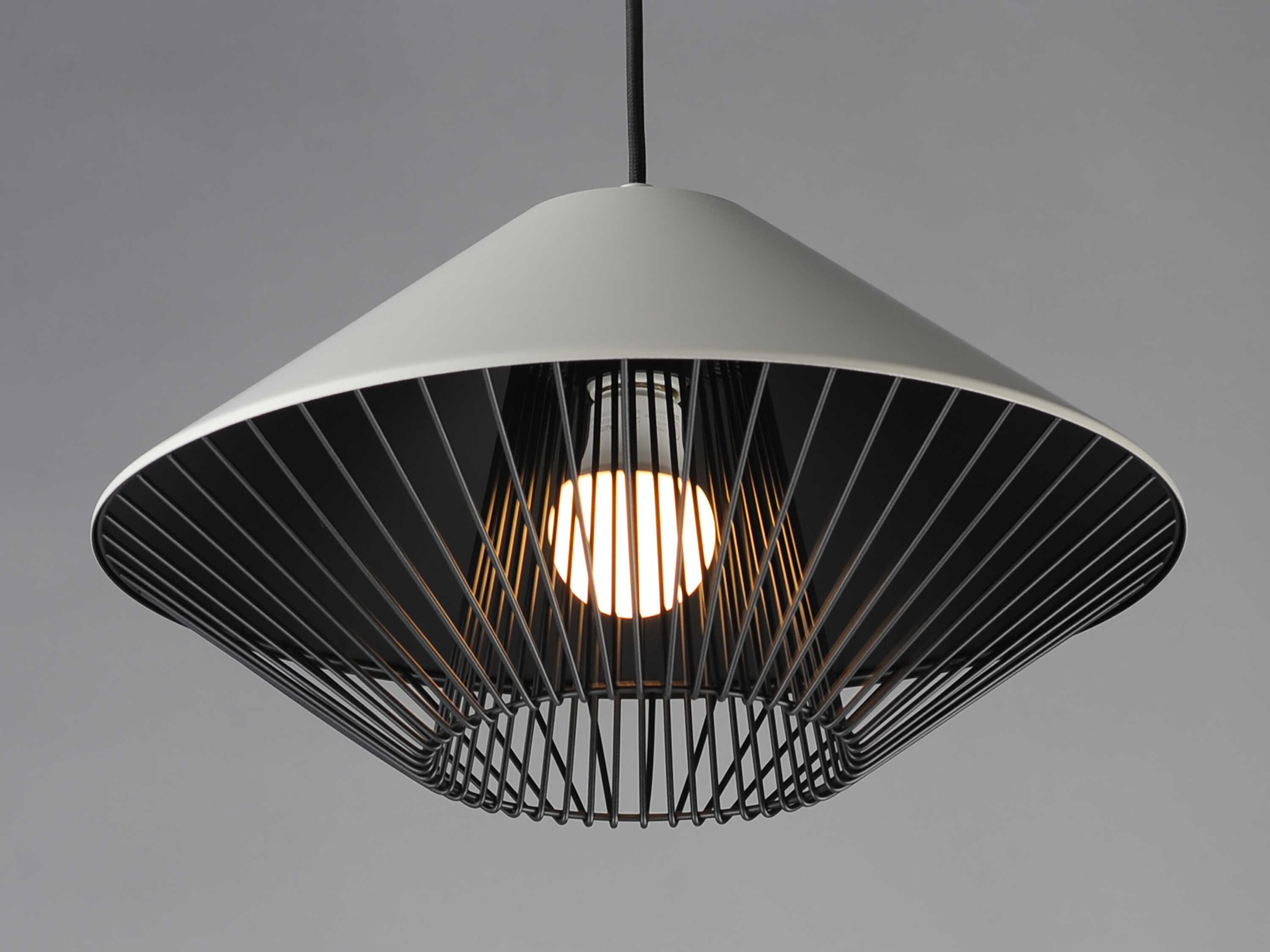 ET2 Phoenix 1-Light Gray Black Pendant