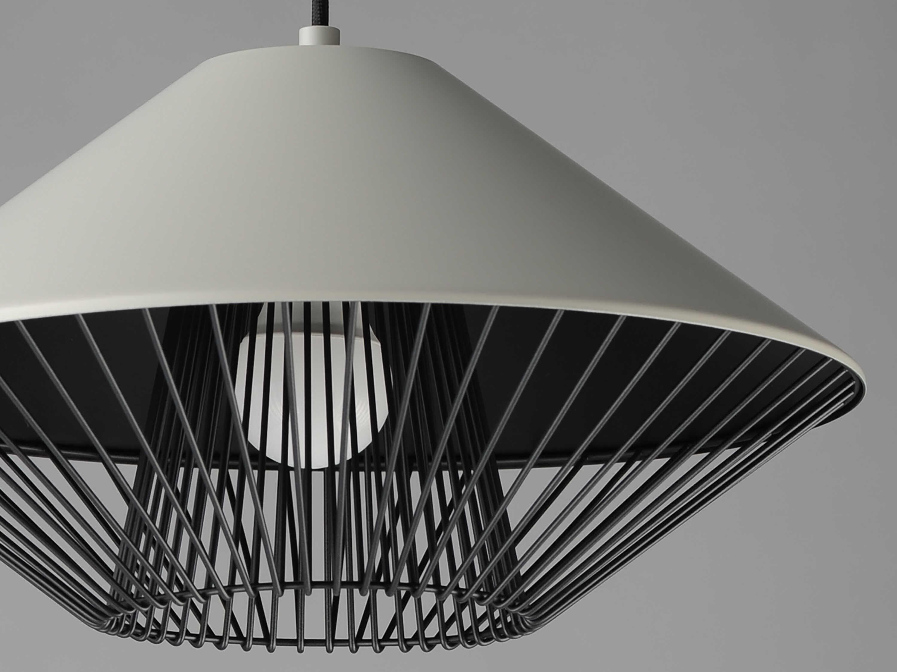 ET2 Phoenix 1-Light Gray Black Pendant