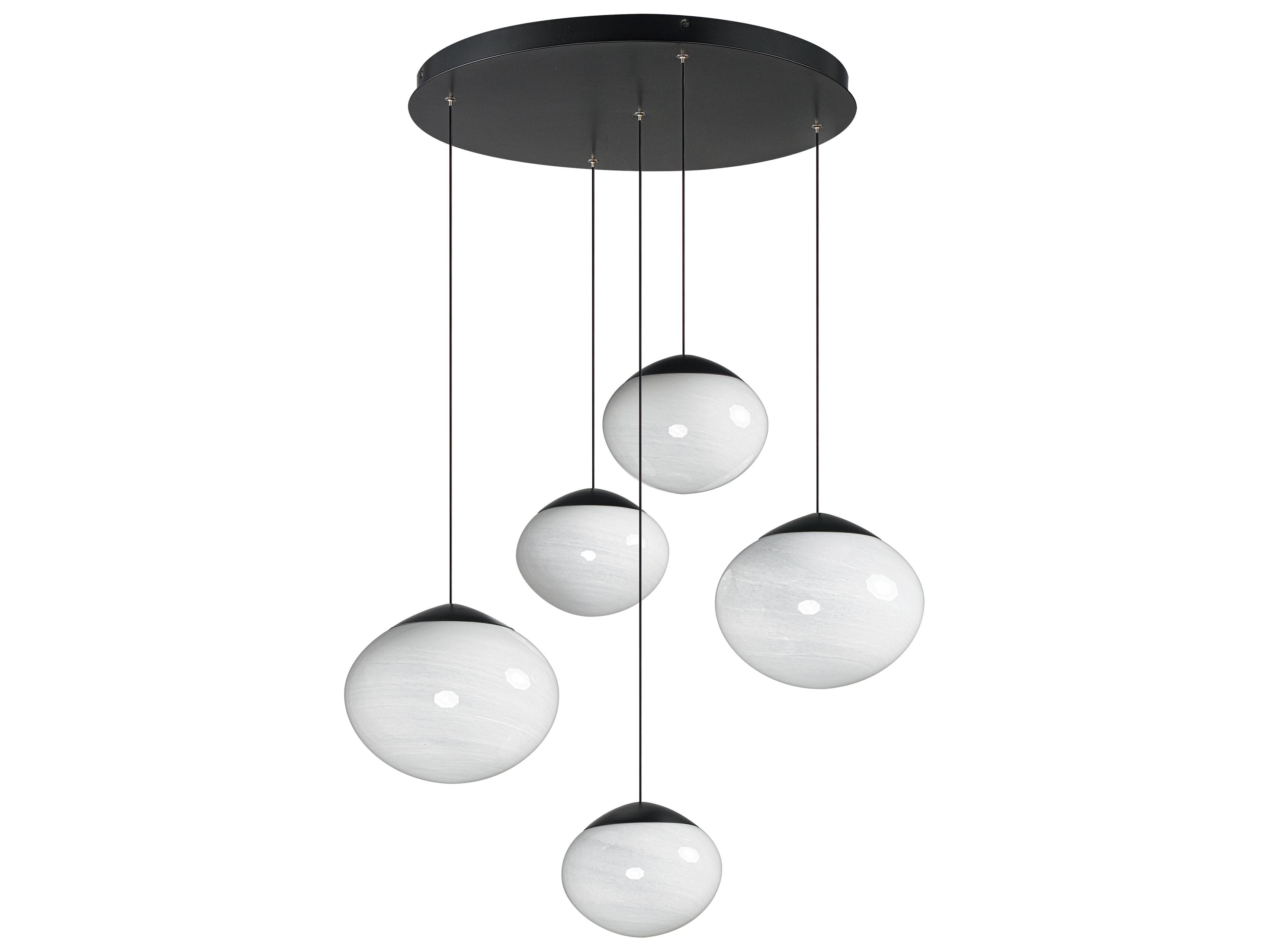 ET2 Nimbus 5-Light Black Globe Pendant