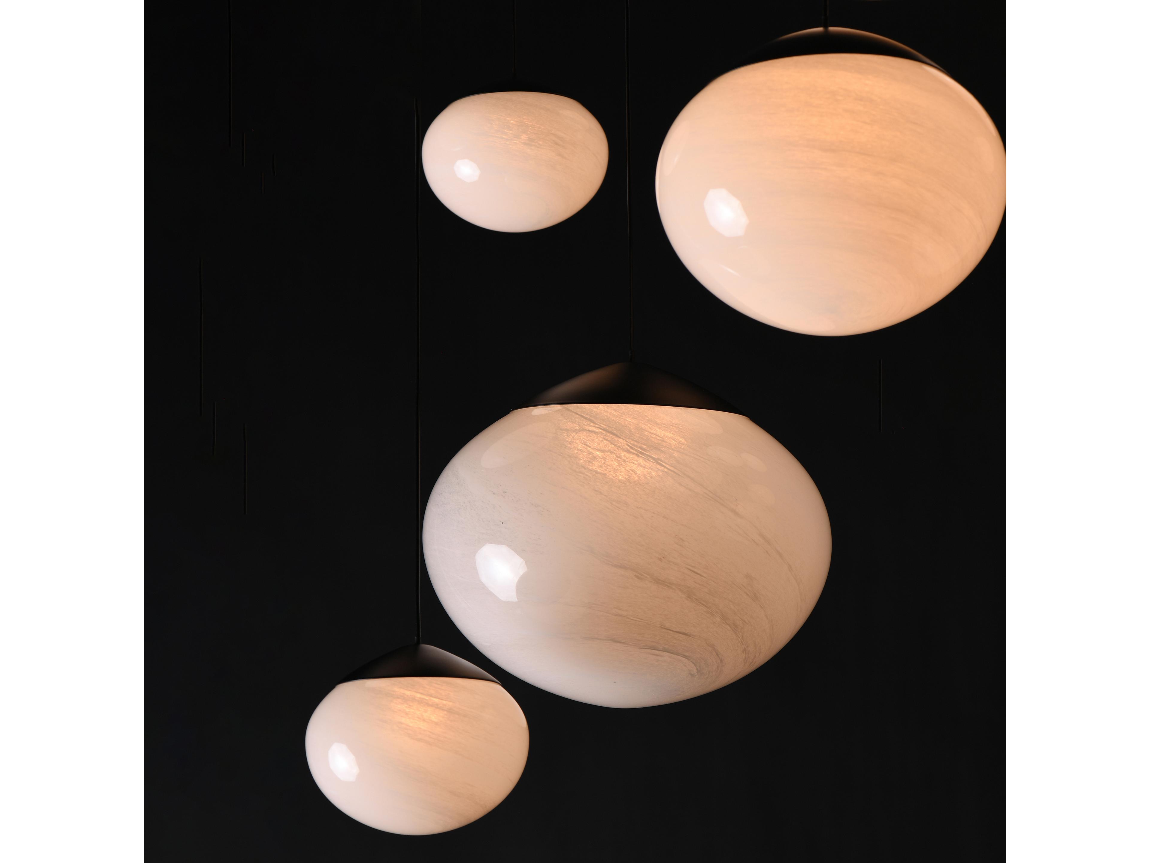 ET2 Nimbus 5-Light Black Globe Pendant