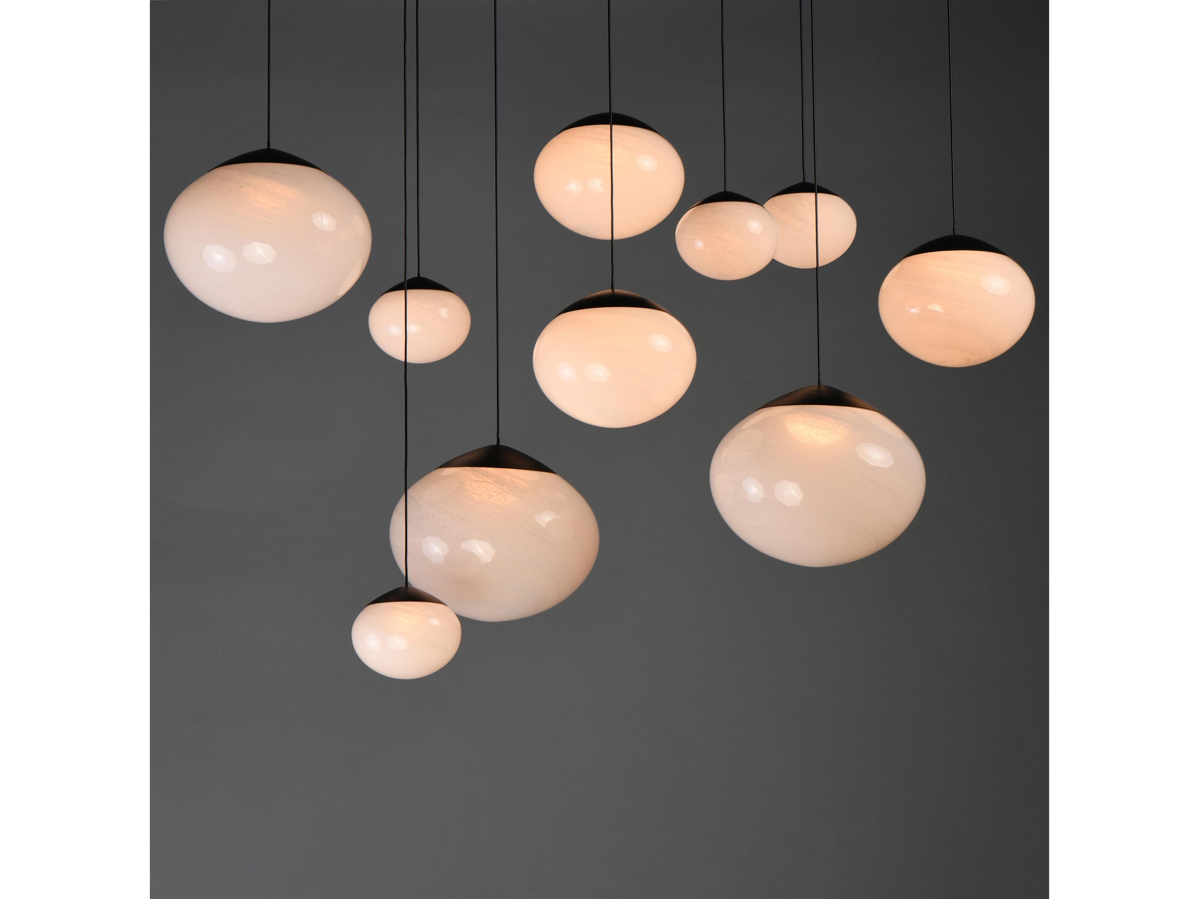 ET2 Nimbus 10-Light Black Globe Island Pendant