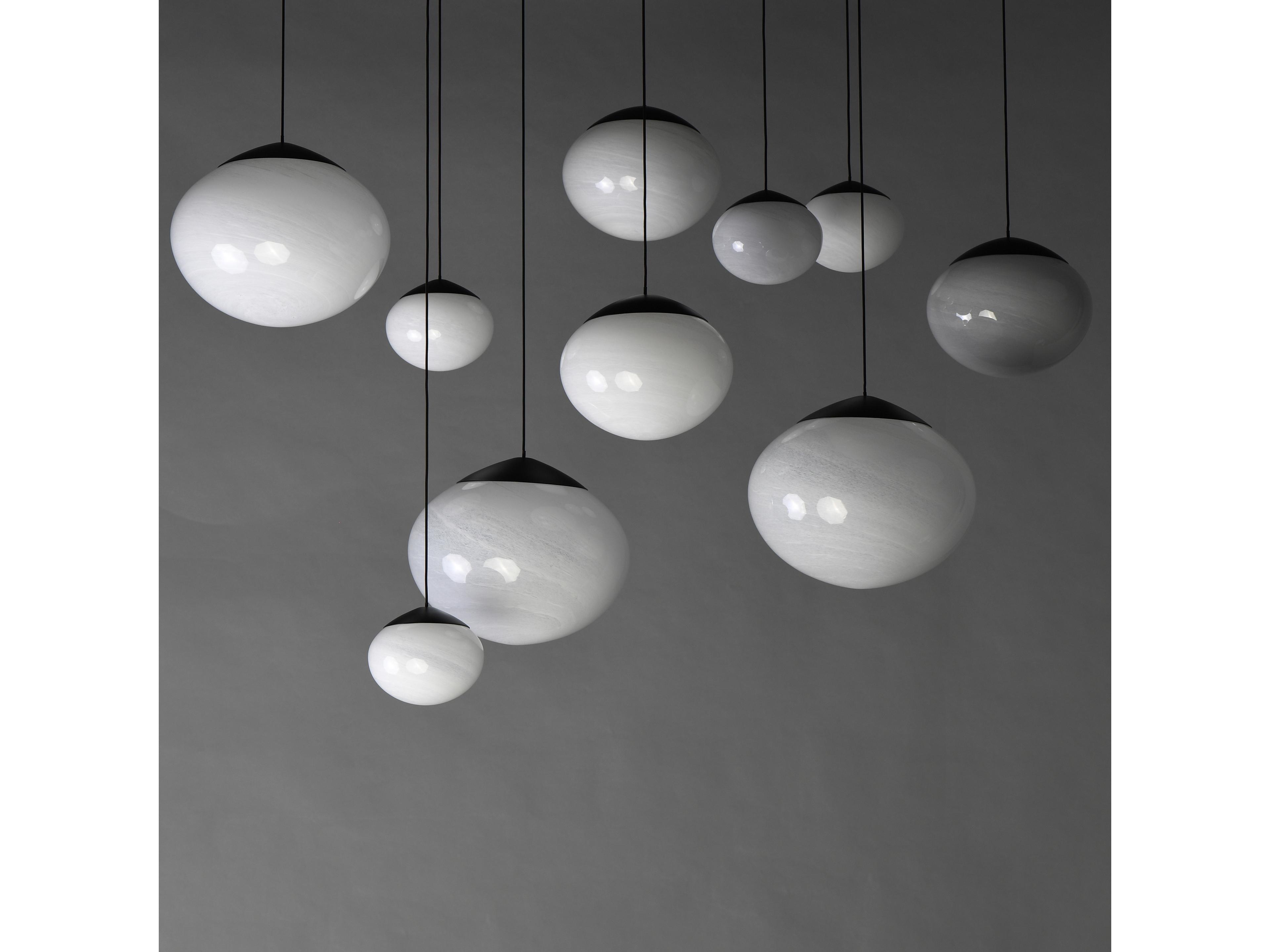 ET2 Nimbus 10-Light Black Globe Island Pendant