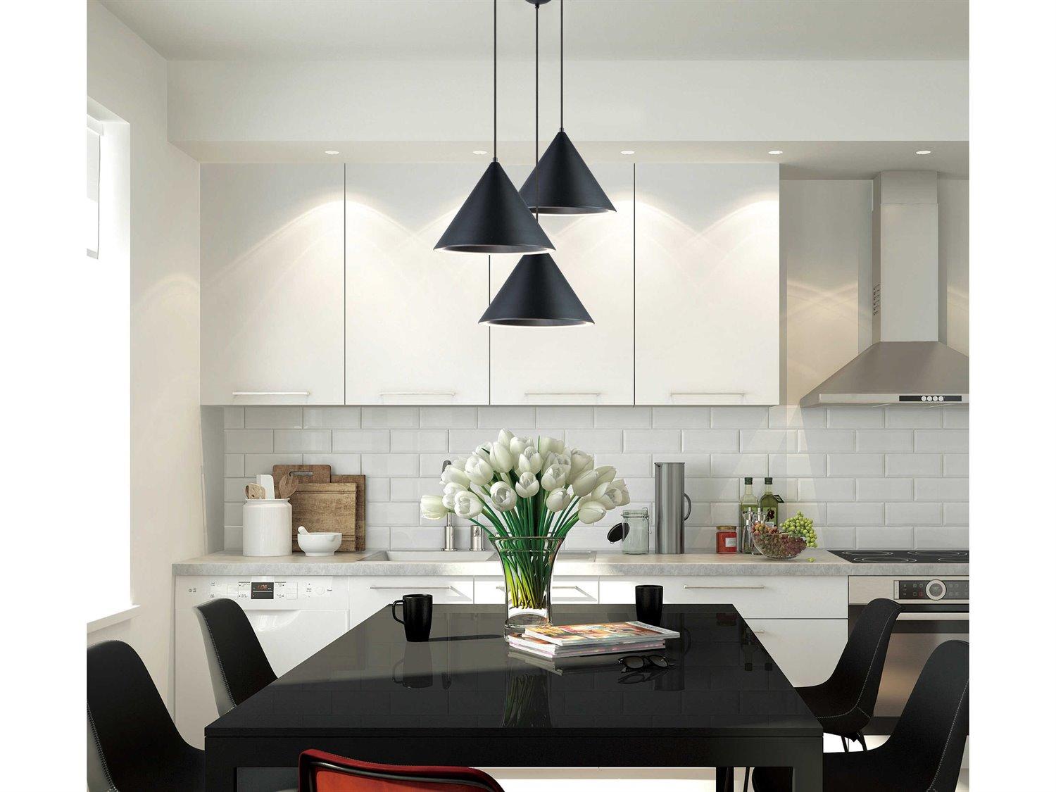 ET2 1-Light Black LED Mini Pendant