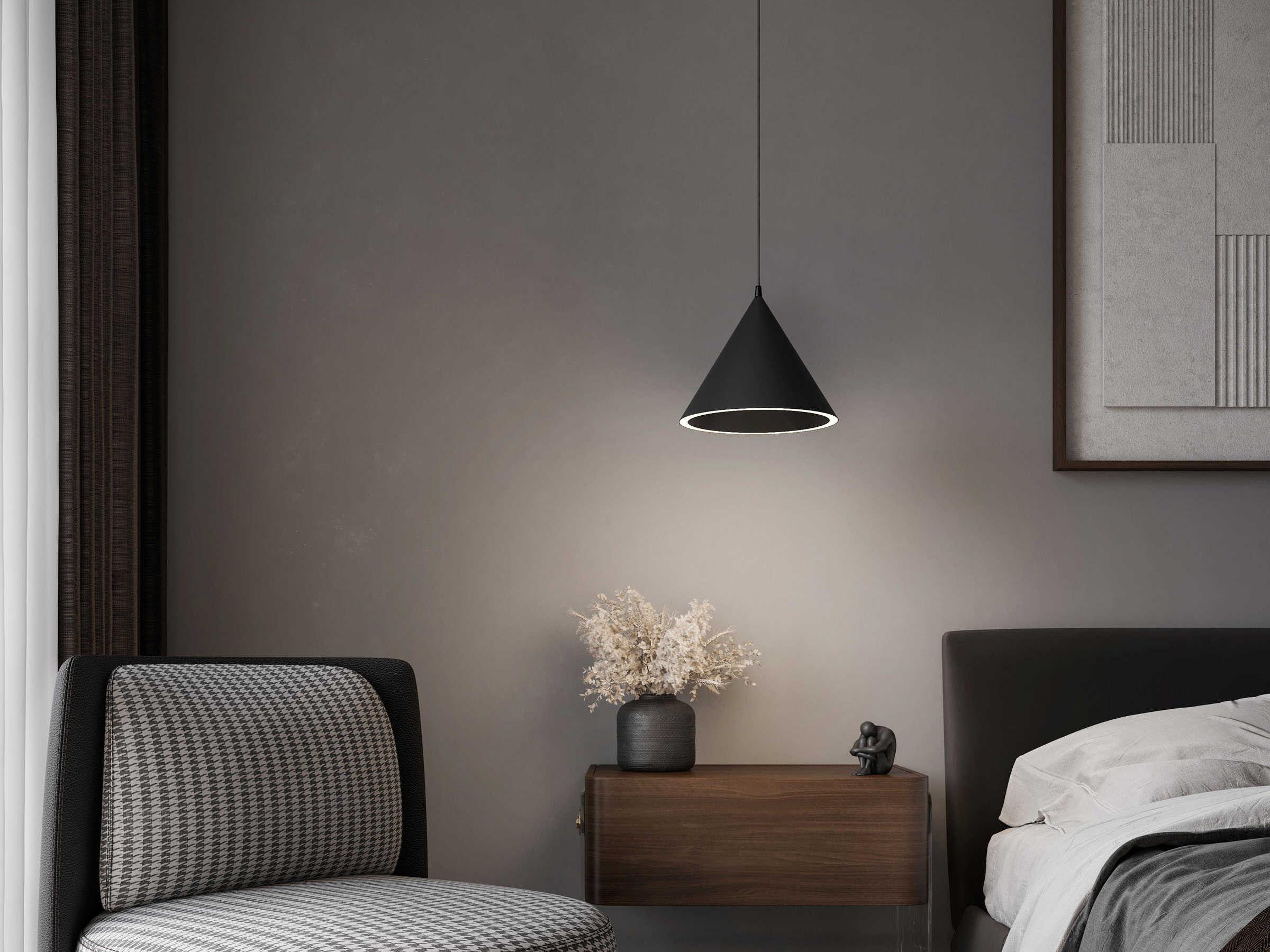 ET2 1-Light Black LED Mini Pendant