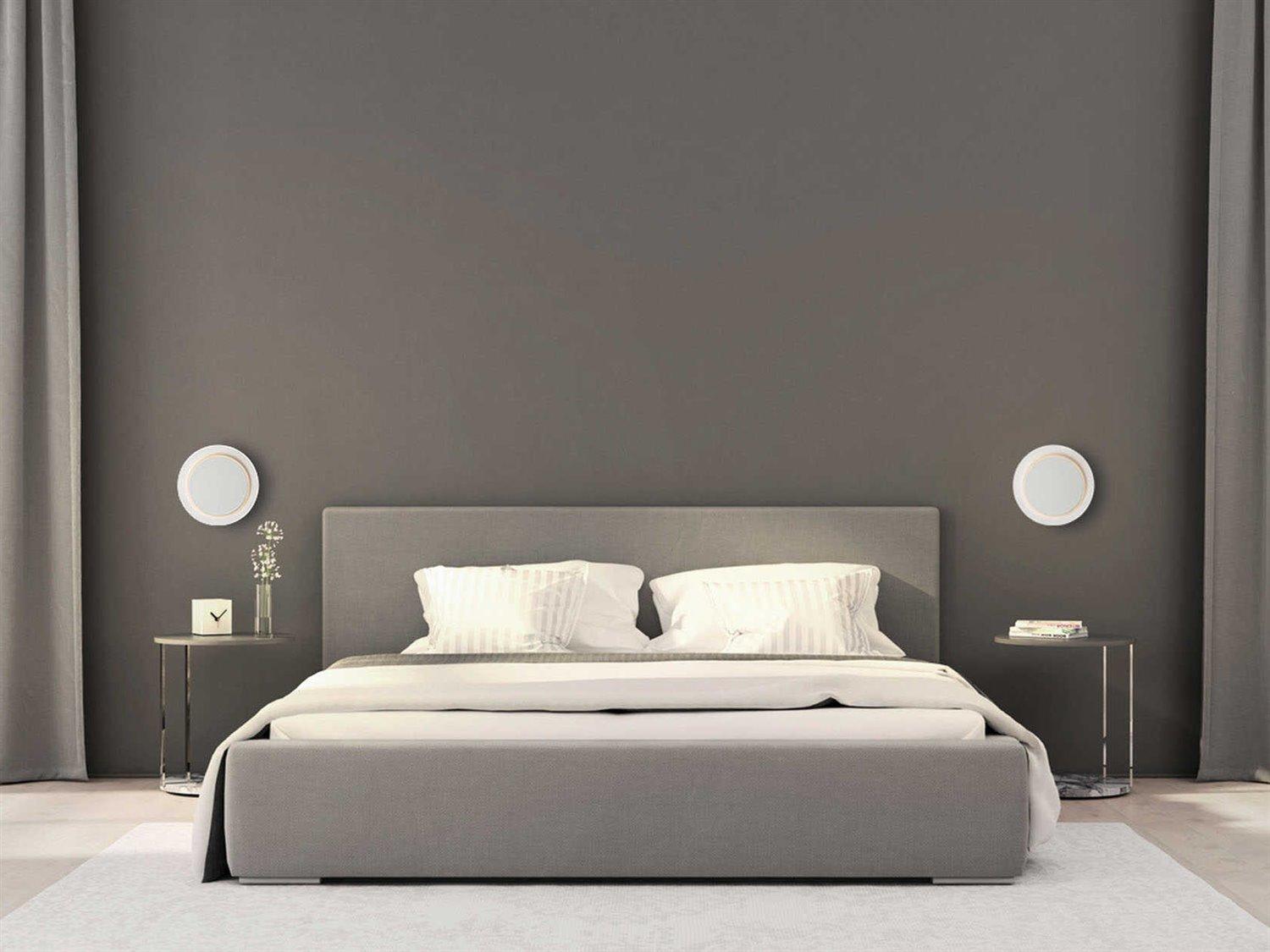 ET2 Revolver 1-Light Matte White LED Round Flush Mount