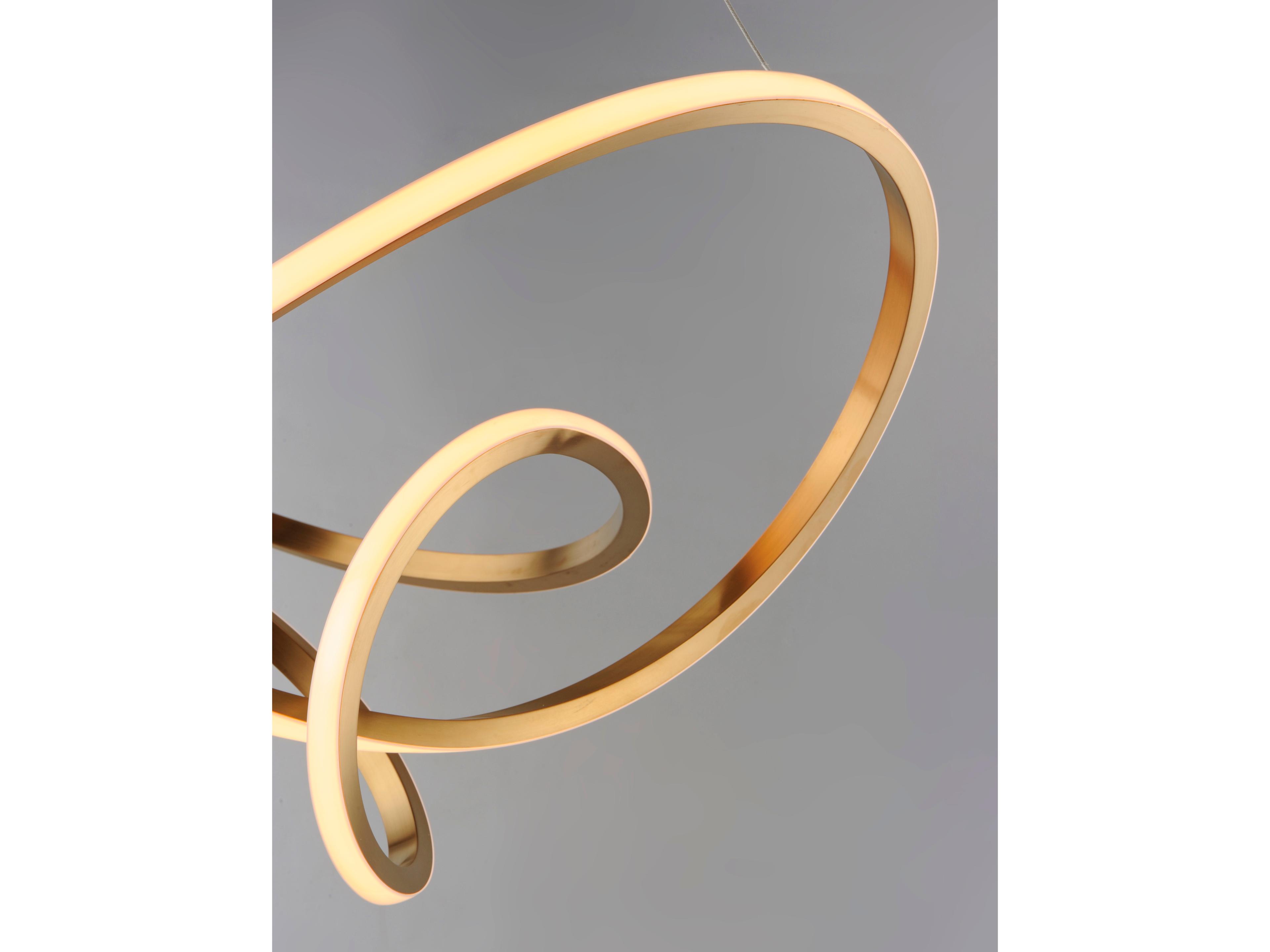 ET2 Perpetual 1-Light Brushed Champagne Gold LED Pendant
