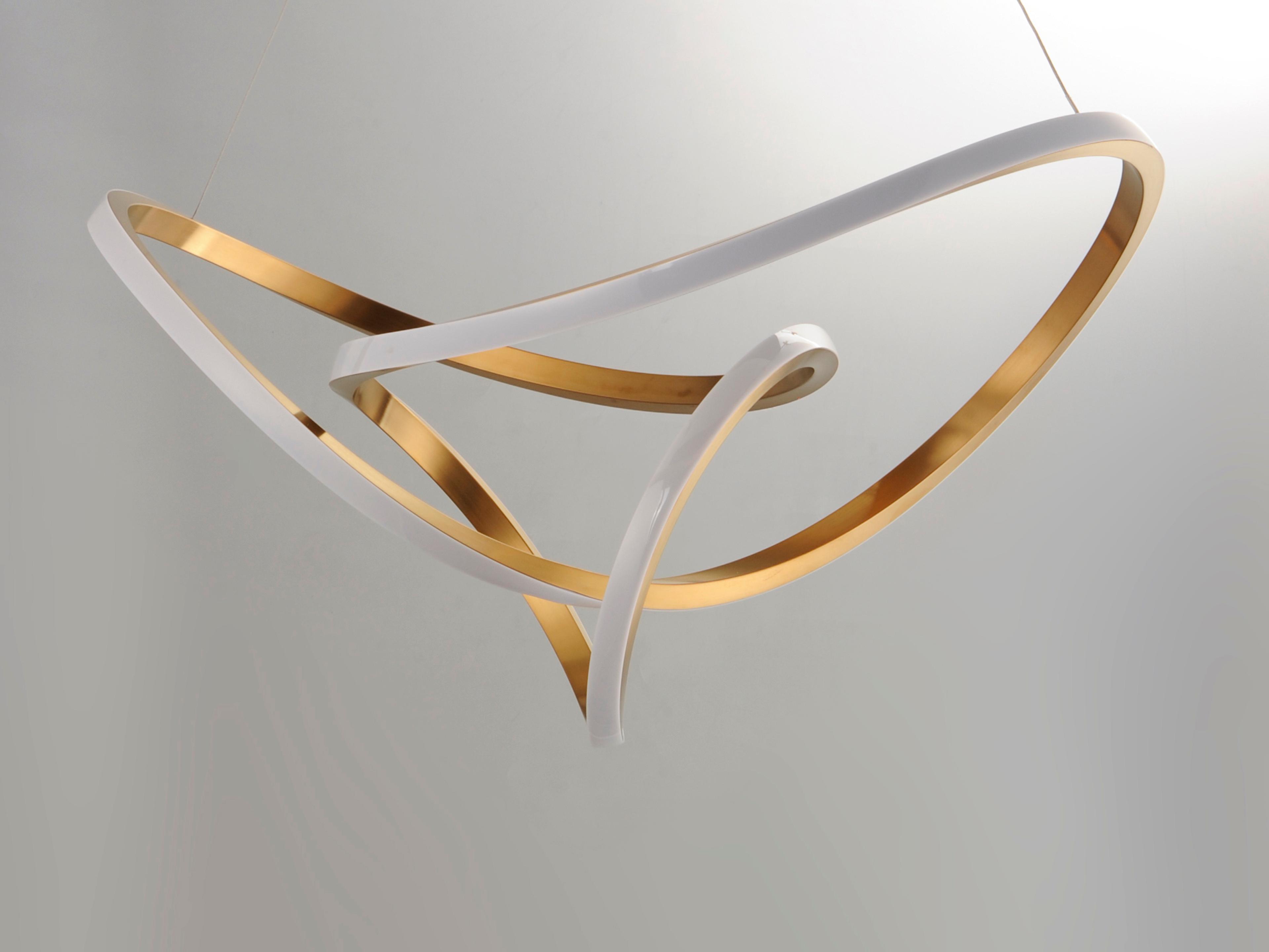 ET2 Perpetual 1-Light Brushed Champagne Gold LED Pendant