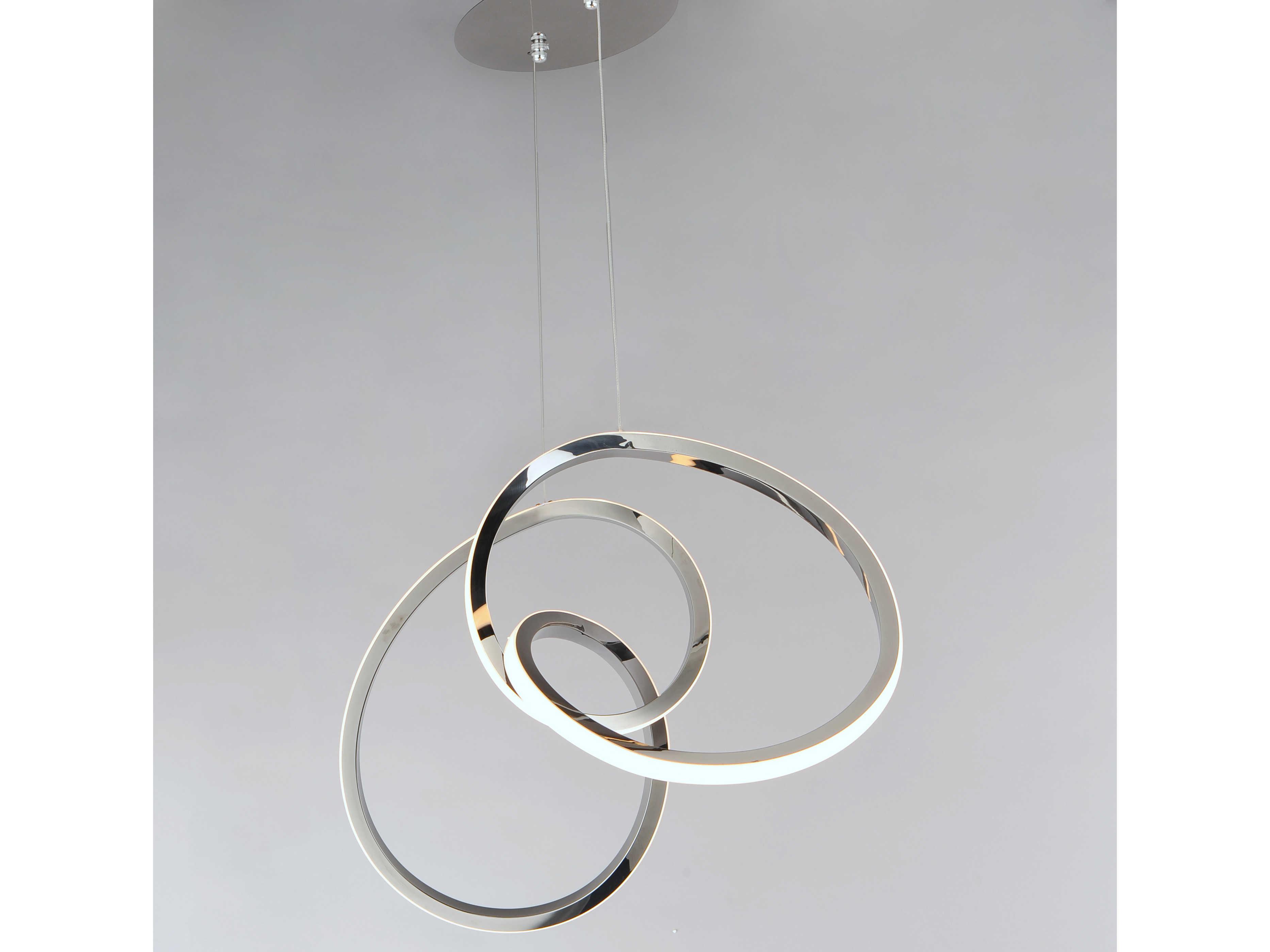 ET2 Perpetual 1-Light Black Chrome LED Linear Island Pendant