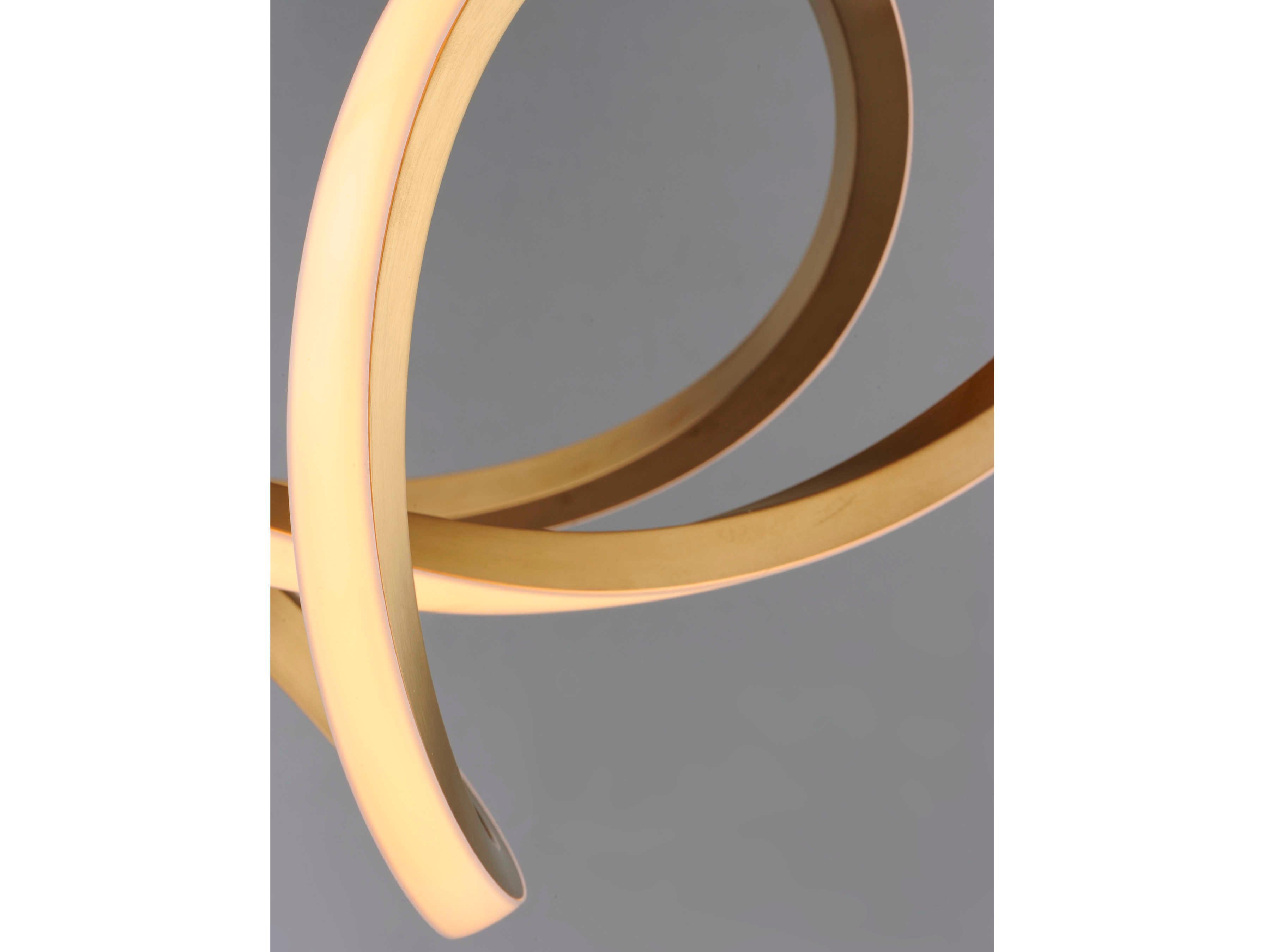 ET2 Perpetual 1-Light Brushed Champagne Gold LED Linear Island Pendant