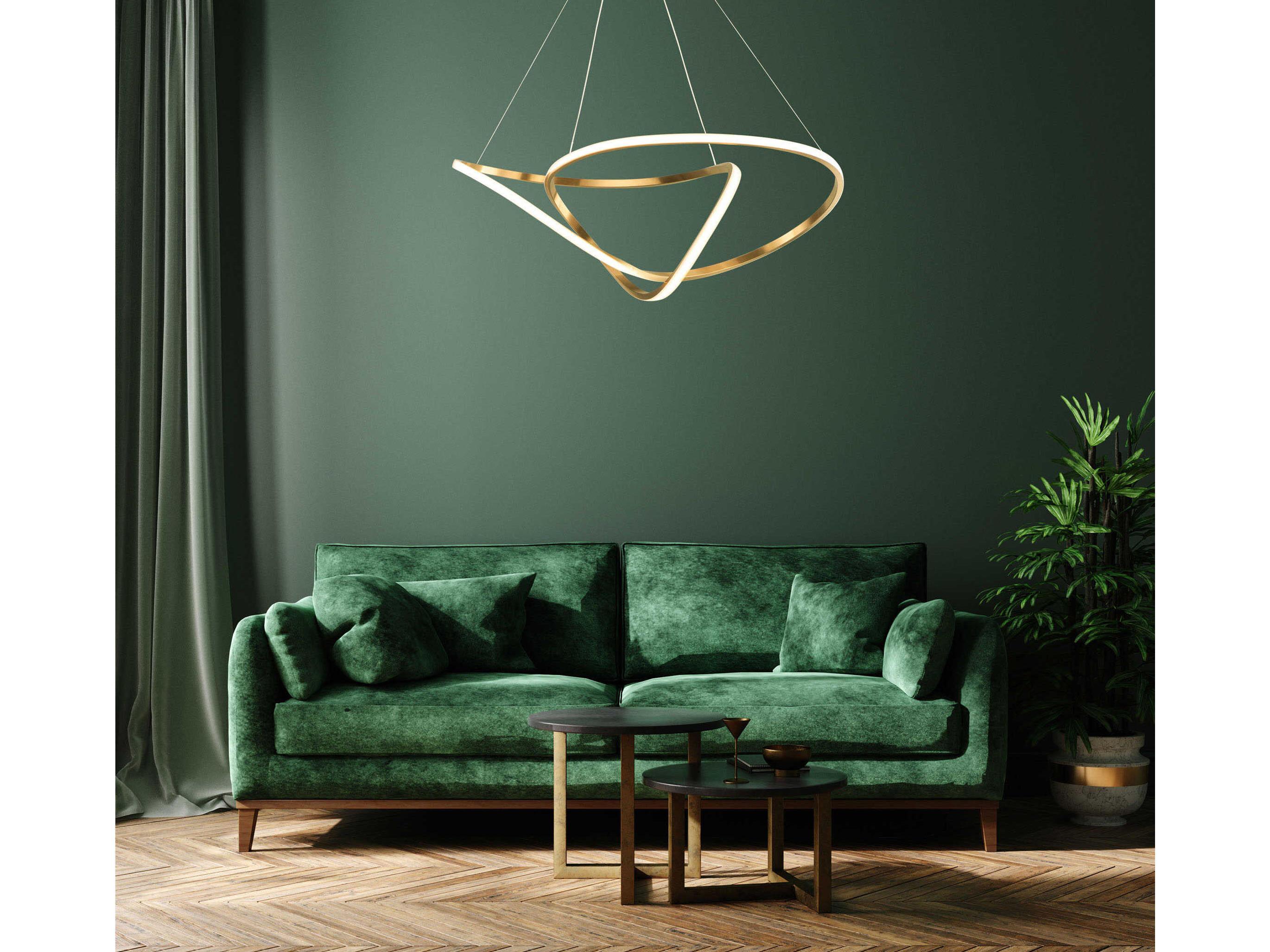 ET2 Perpetual 1-Light Brushed Champagne Gold LED Pendant