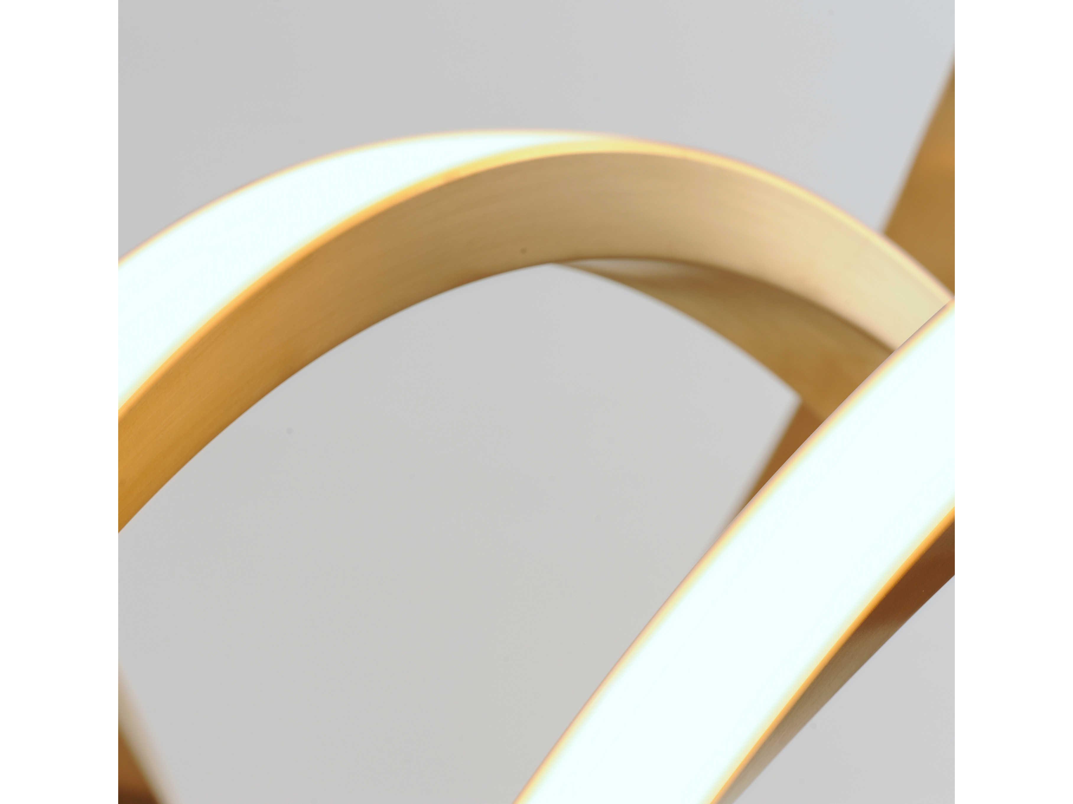 ET2 Signature 1-Light Brushed Champagne Gold LED Linear Island Pendant