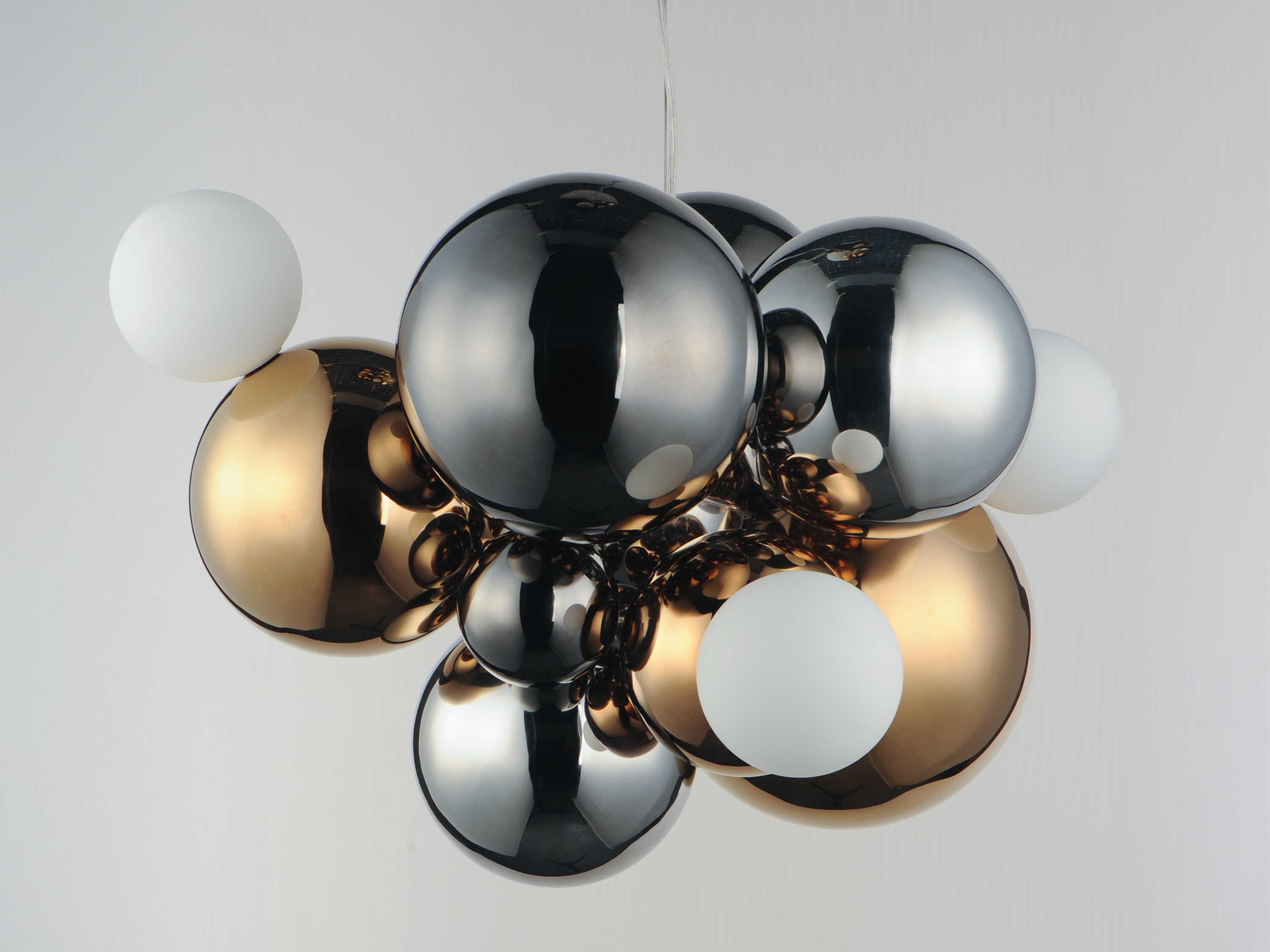 ET2 Stormy 7-Light Black Globe Pendant
