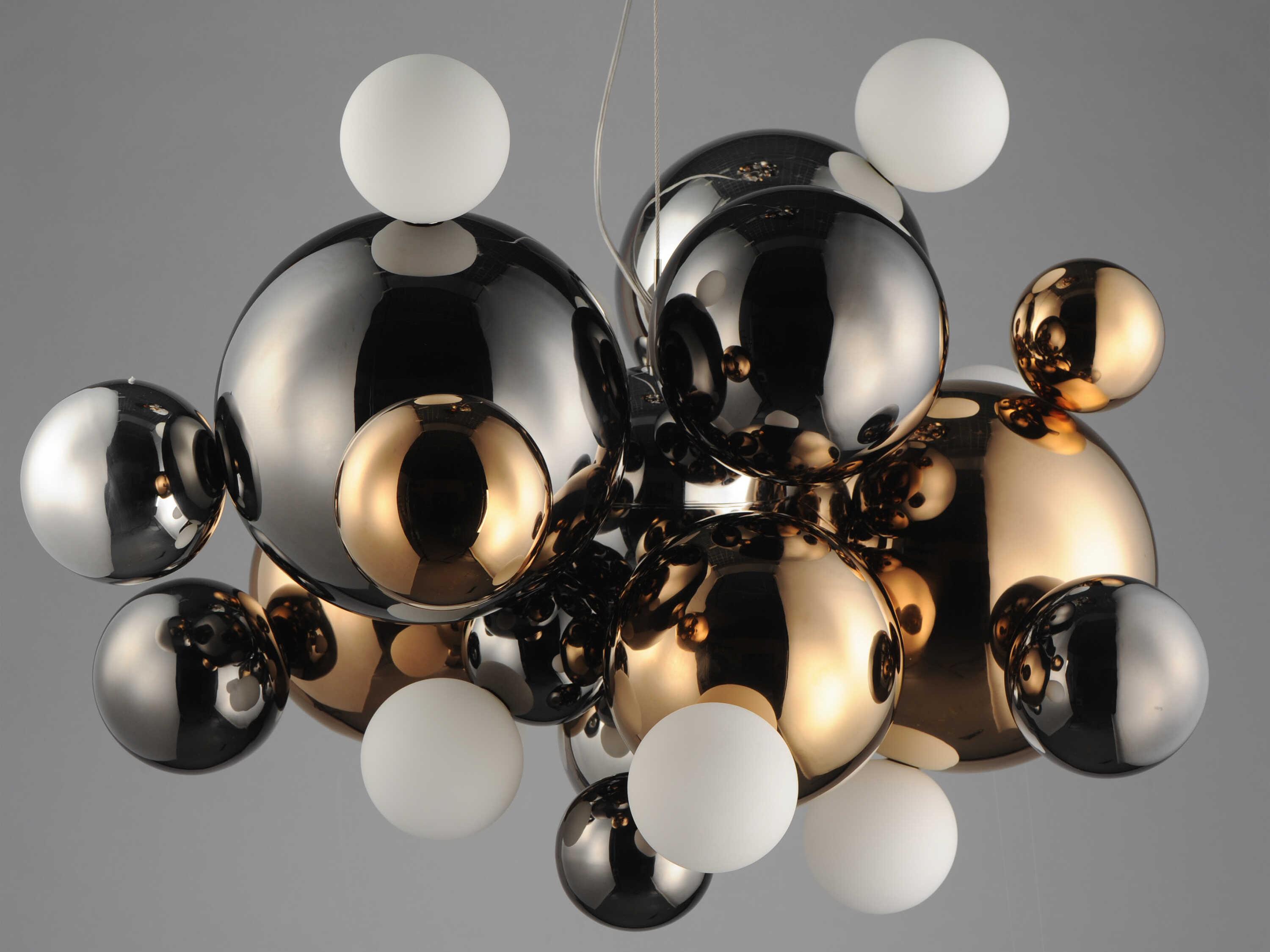 ET2 Stormy 12-Light Black Globe Pendant