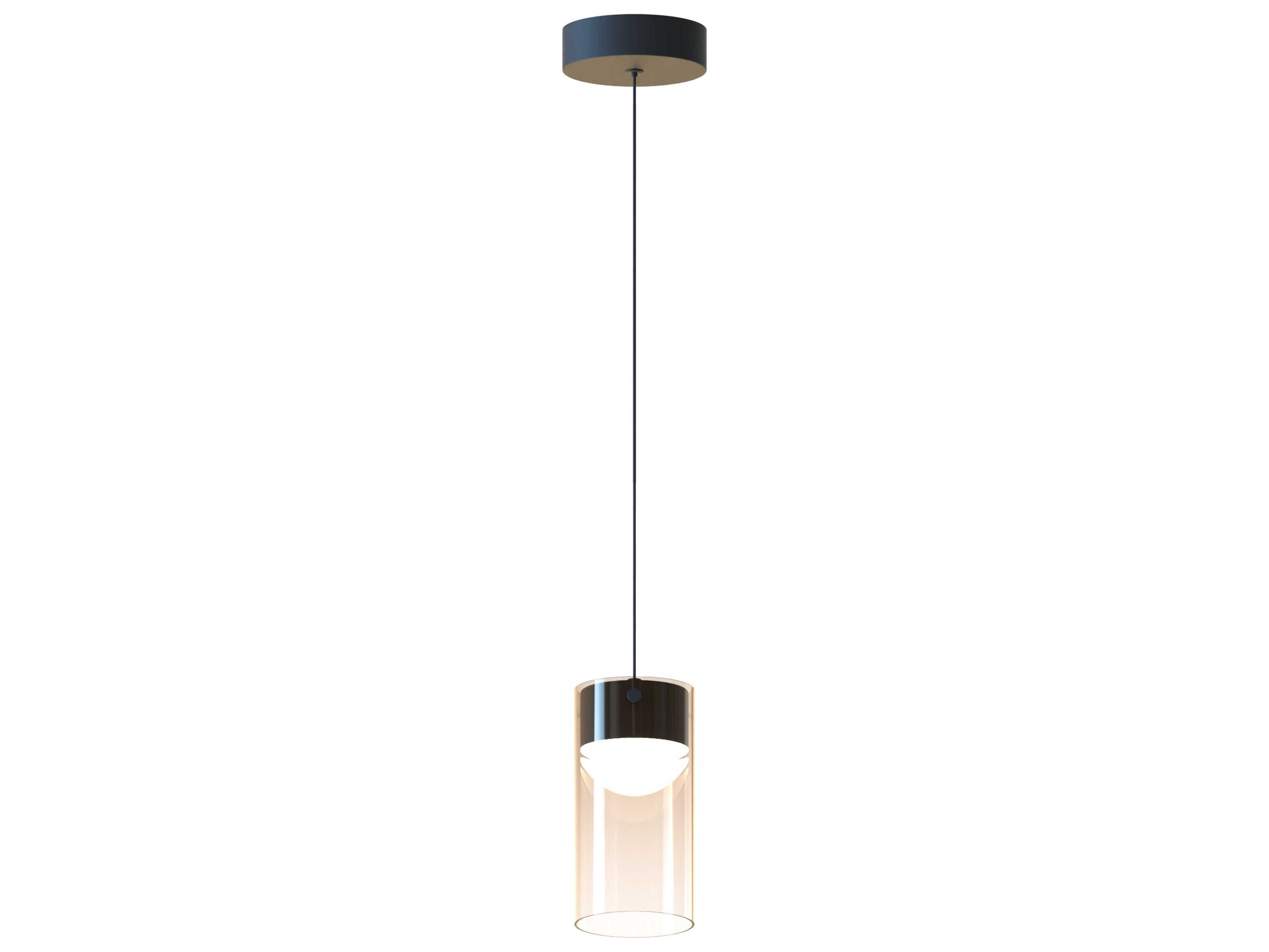 ET2 1-Light Gunmetal Cylinder Mini Pendant