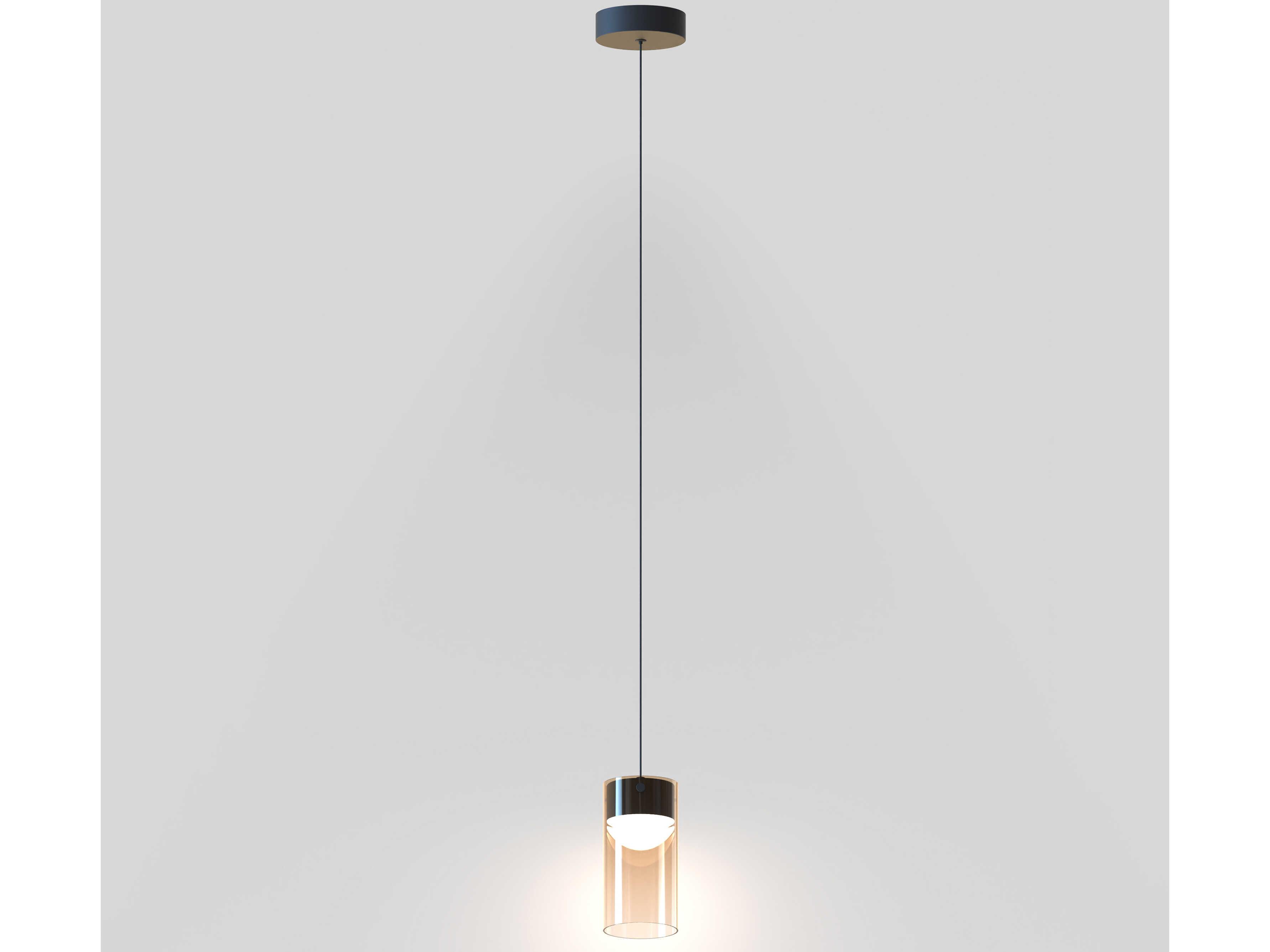 ET2 1-Light Gunmetal Cylinder Mini Pendant