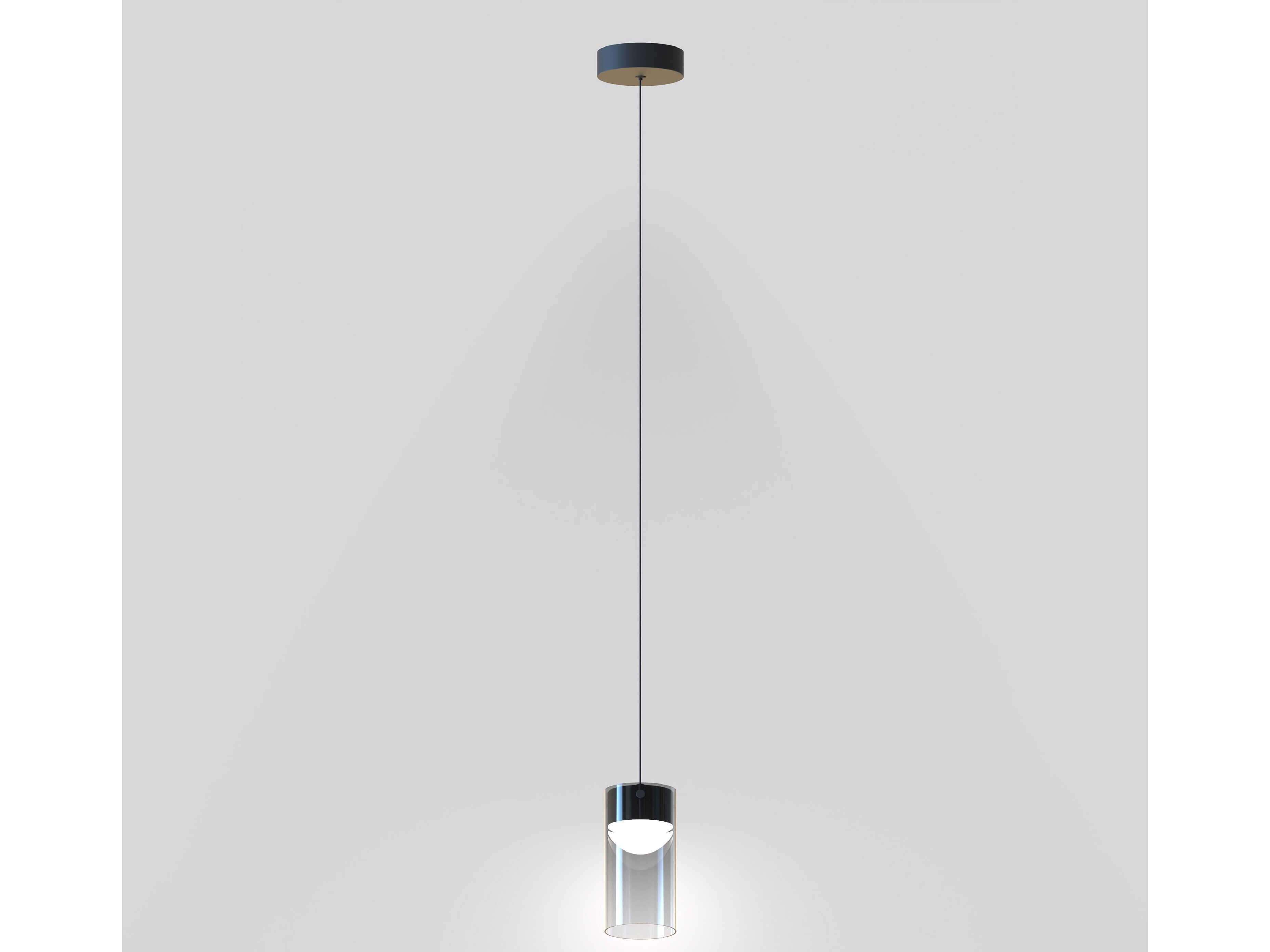 ET2 1-Light Gunmetal Cylinder Mini Pendant