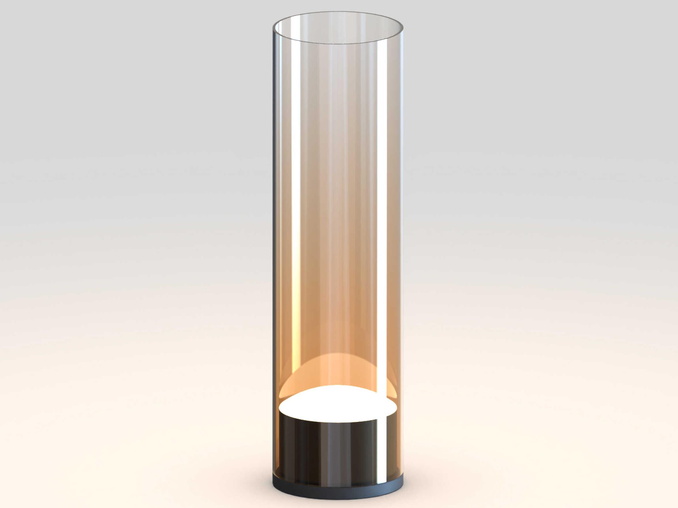 ET2 Highball Gunmetal Amber Glass Table Lamp