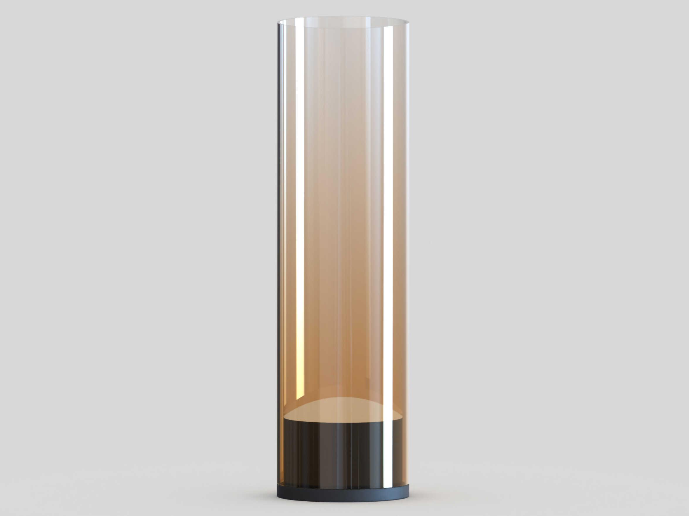 ET2 Highball Gunmetal Amber Glass Table Lamp