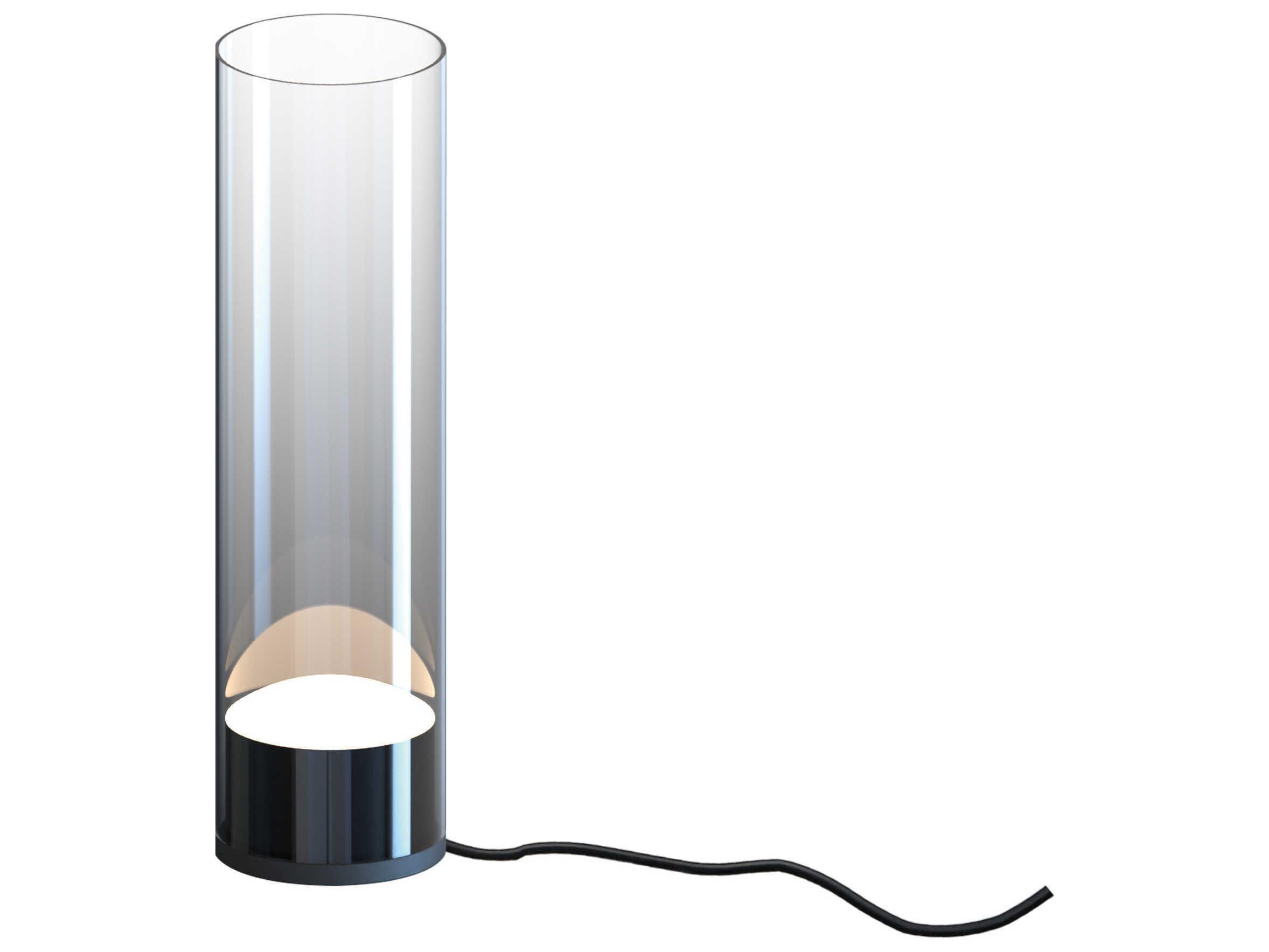 ET2 Highball Gunmetal Graduating Smoke Glass Table Lamp