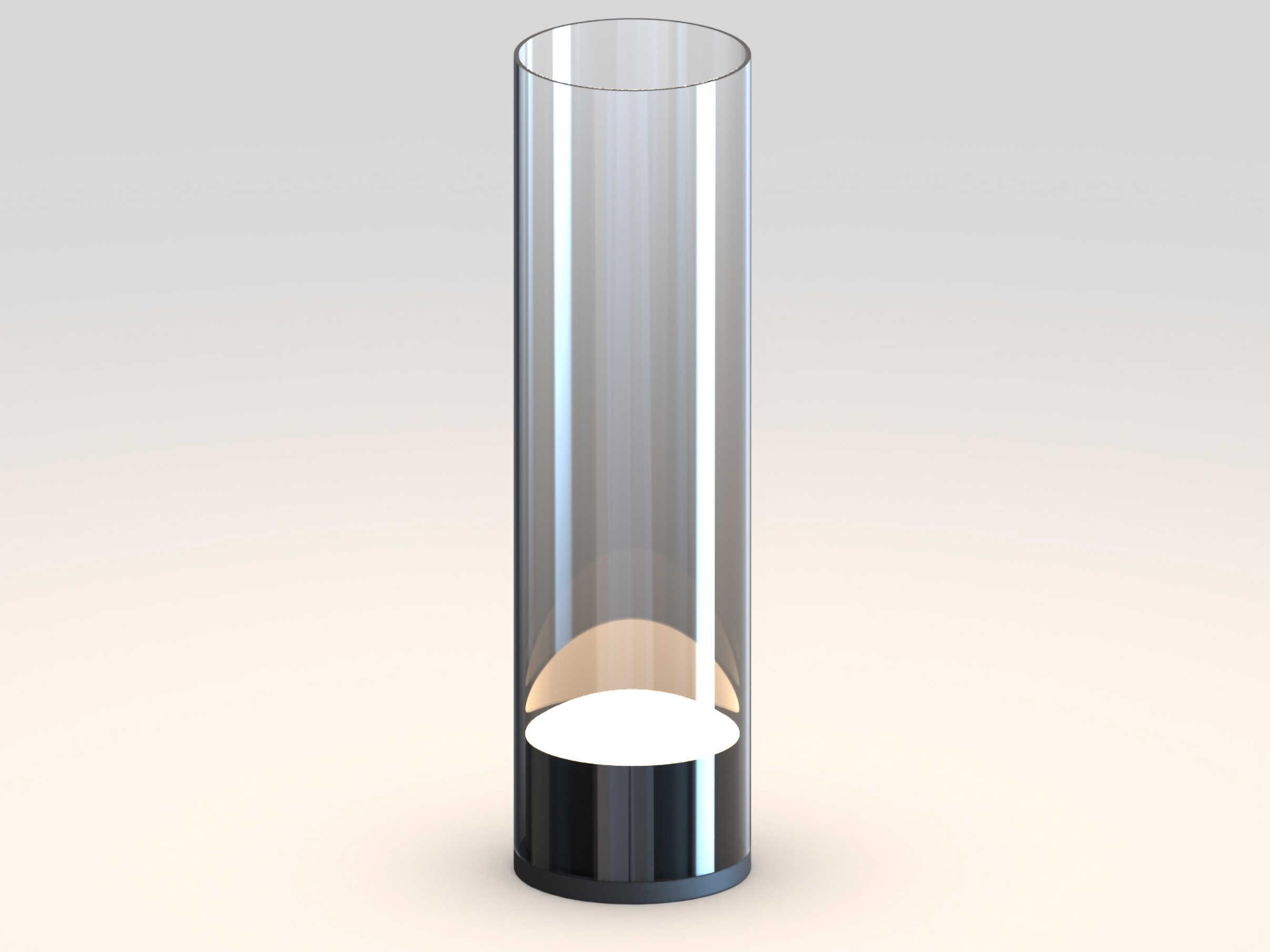 ET2 Highball Gunmetal Graduating Smoke Glass Table Lamp