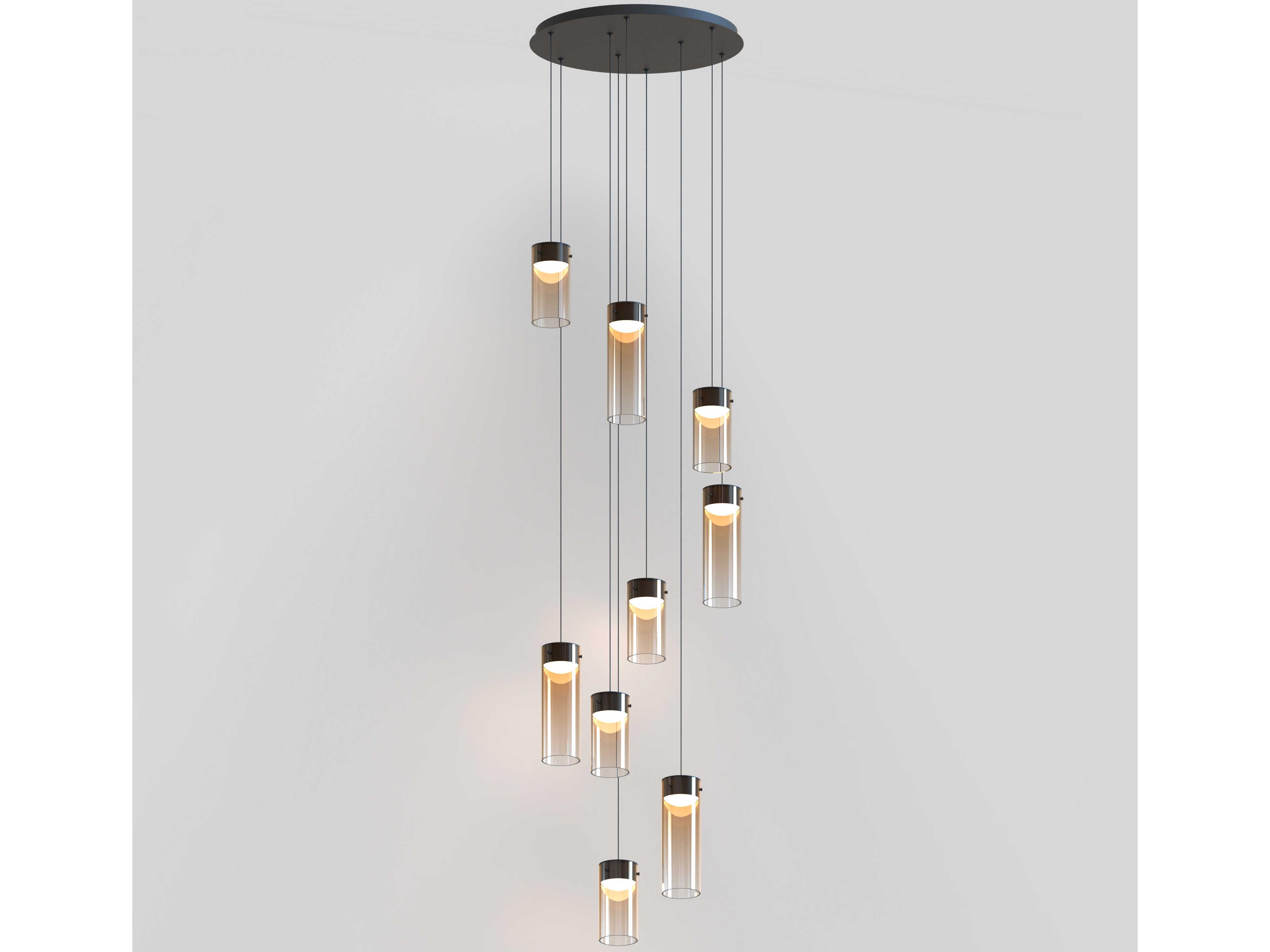 ET2 Highball 9-Light Gunmetal Cylinder Pendant