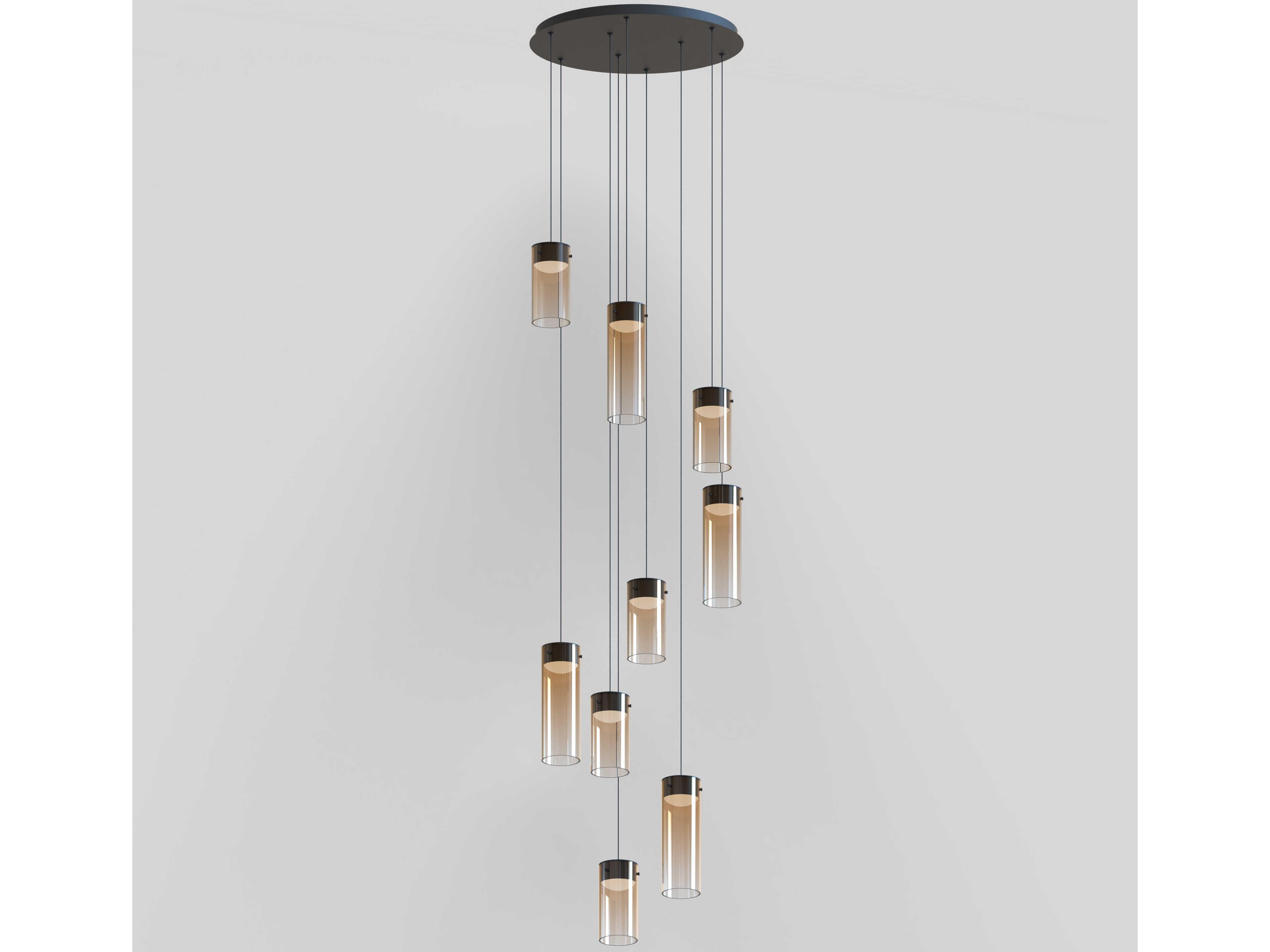 ET2 Highball 9-Light Gunmetal Cylinder Pendant