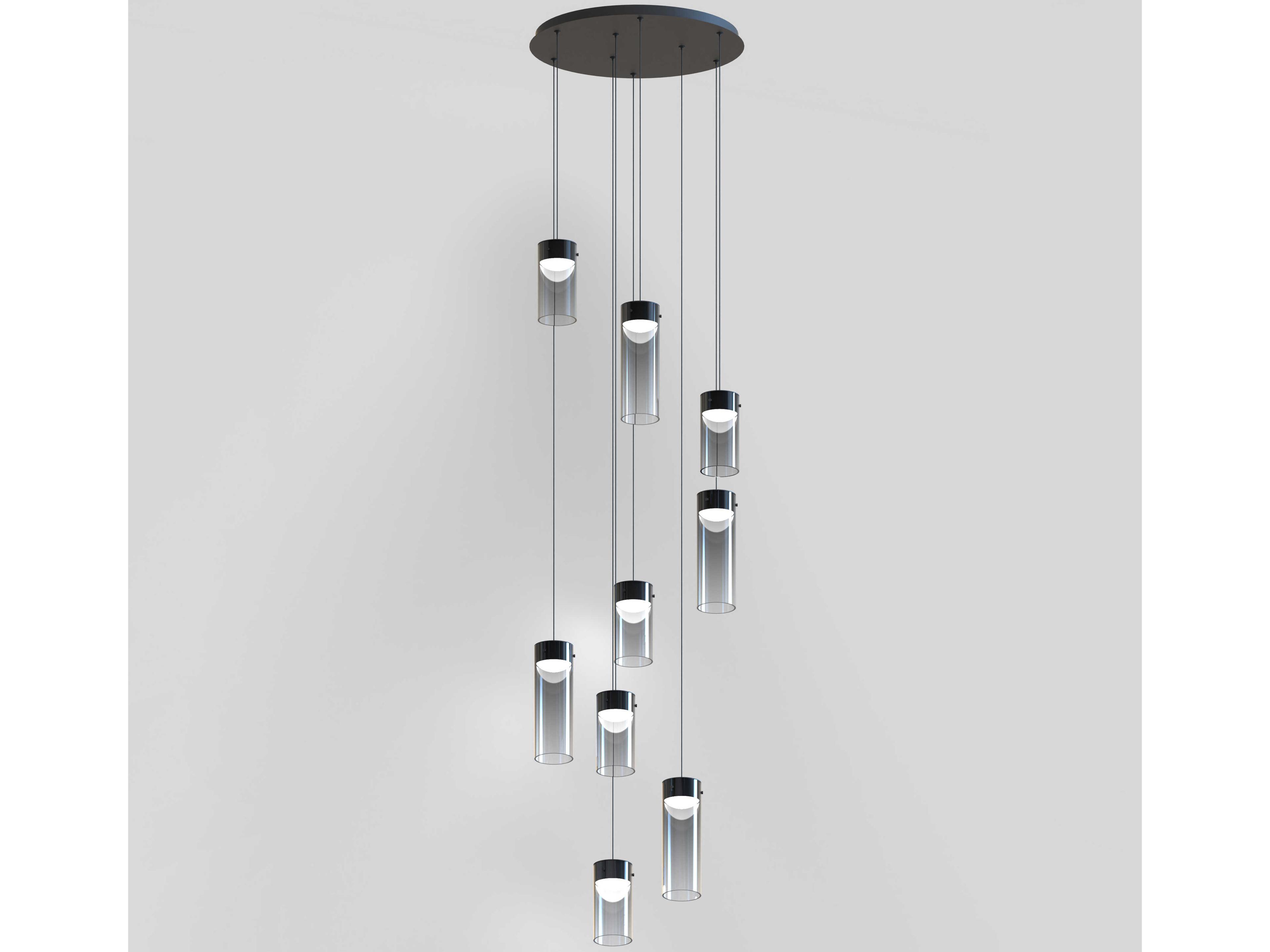 ET2 Highball 9-Light Gunmetal Cylinder Pendant