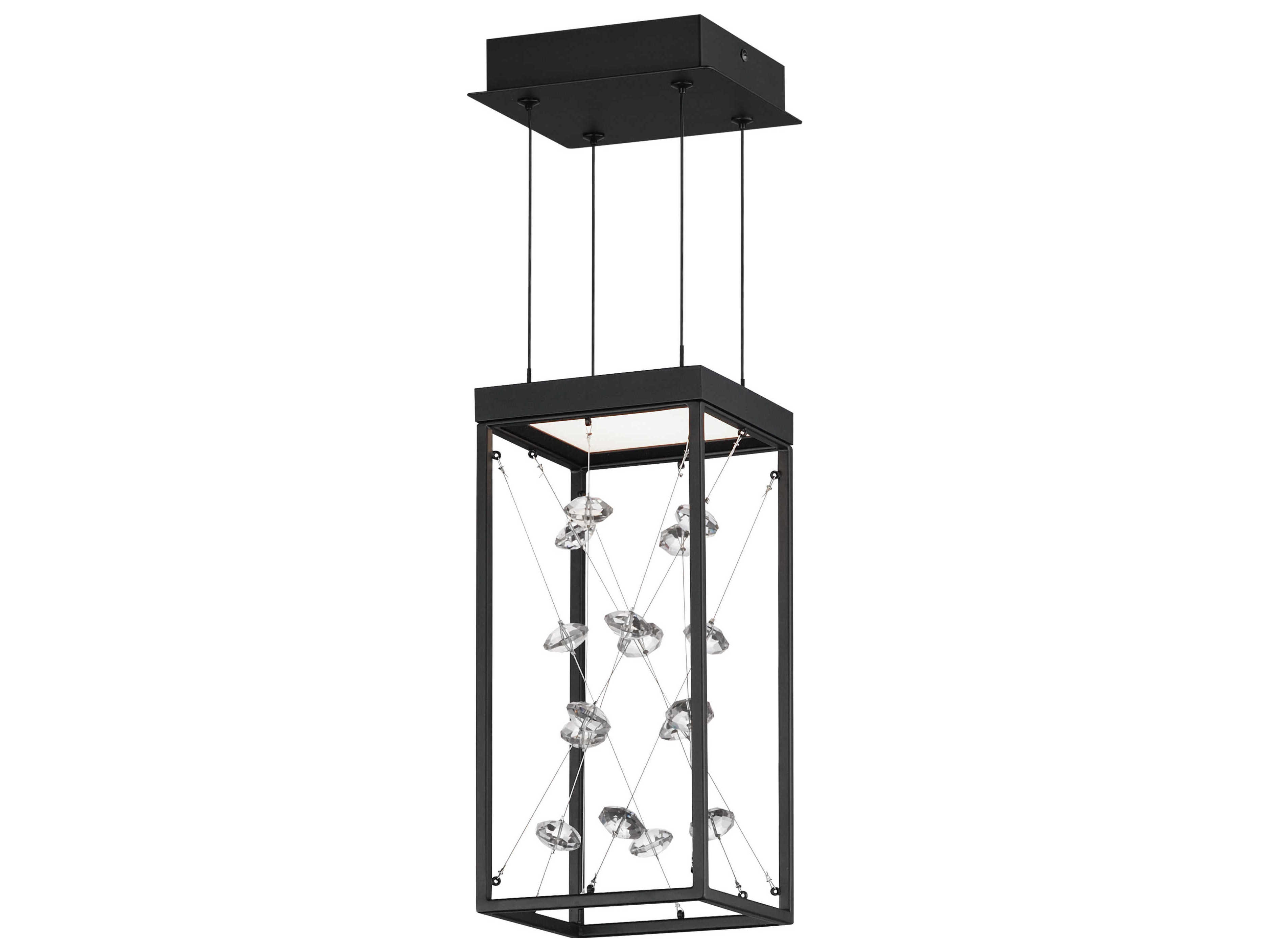 ET2 1-Light Black Geometric Mini Pendant