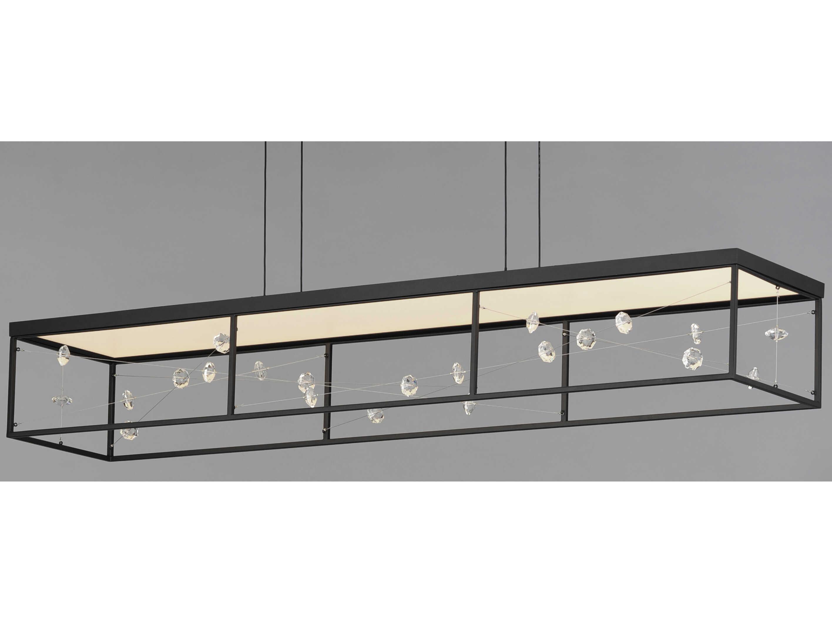 ET2 Entanglement 1-Light Black Geometric Island Pendant