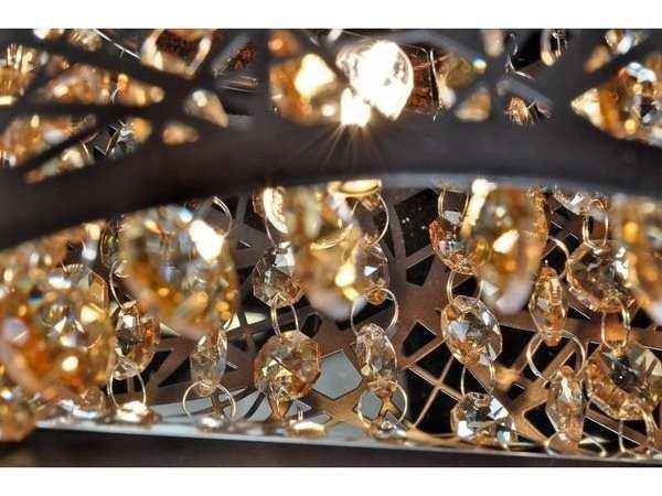 ET2 1-Light Bronze Crystal LED Wall Sconce