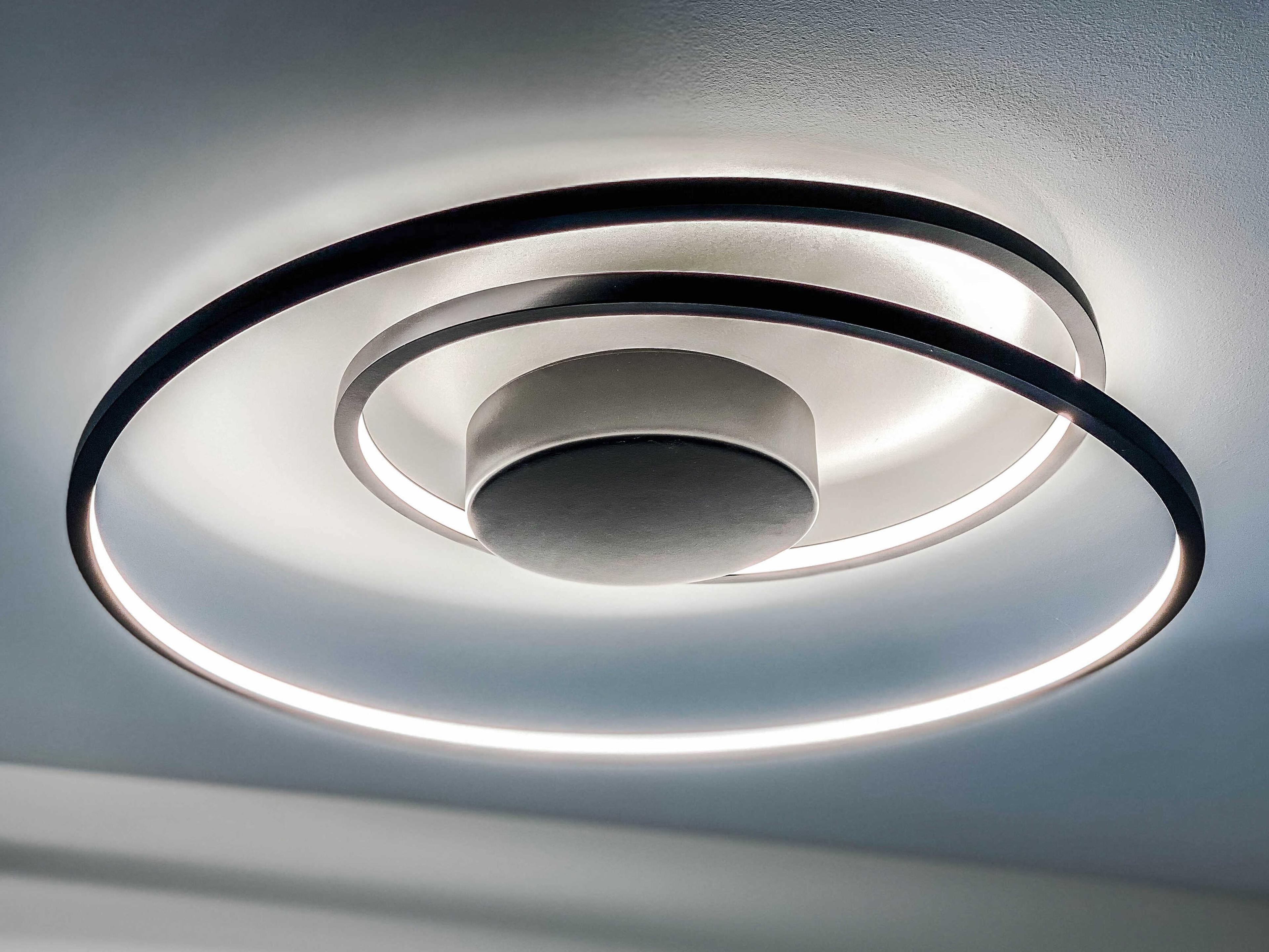 ET2 Cycle 1-Light Black LED Flush Mount