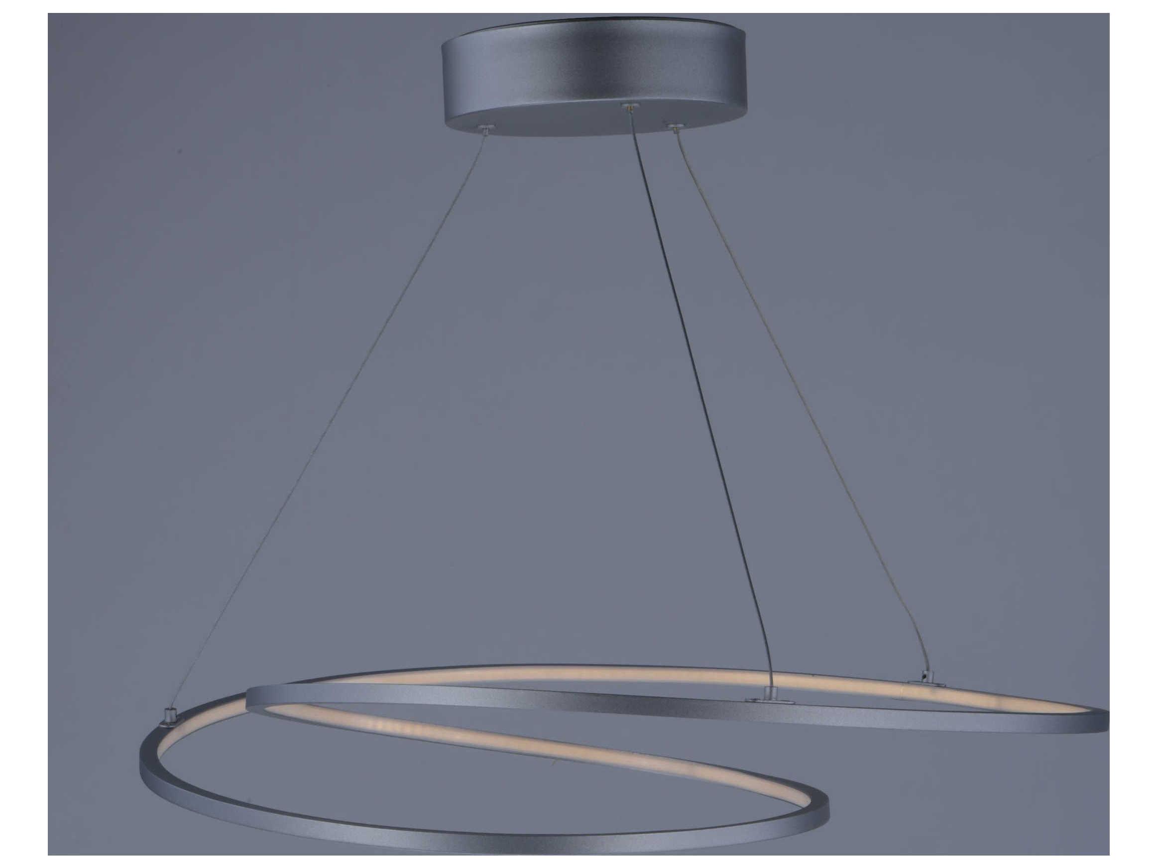 ET2 Cycle Matte Silver LED Pendant