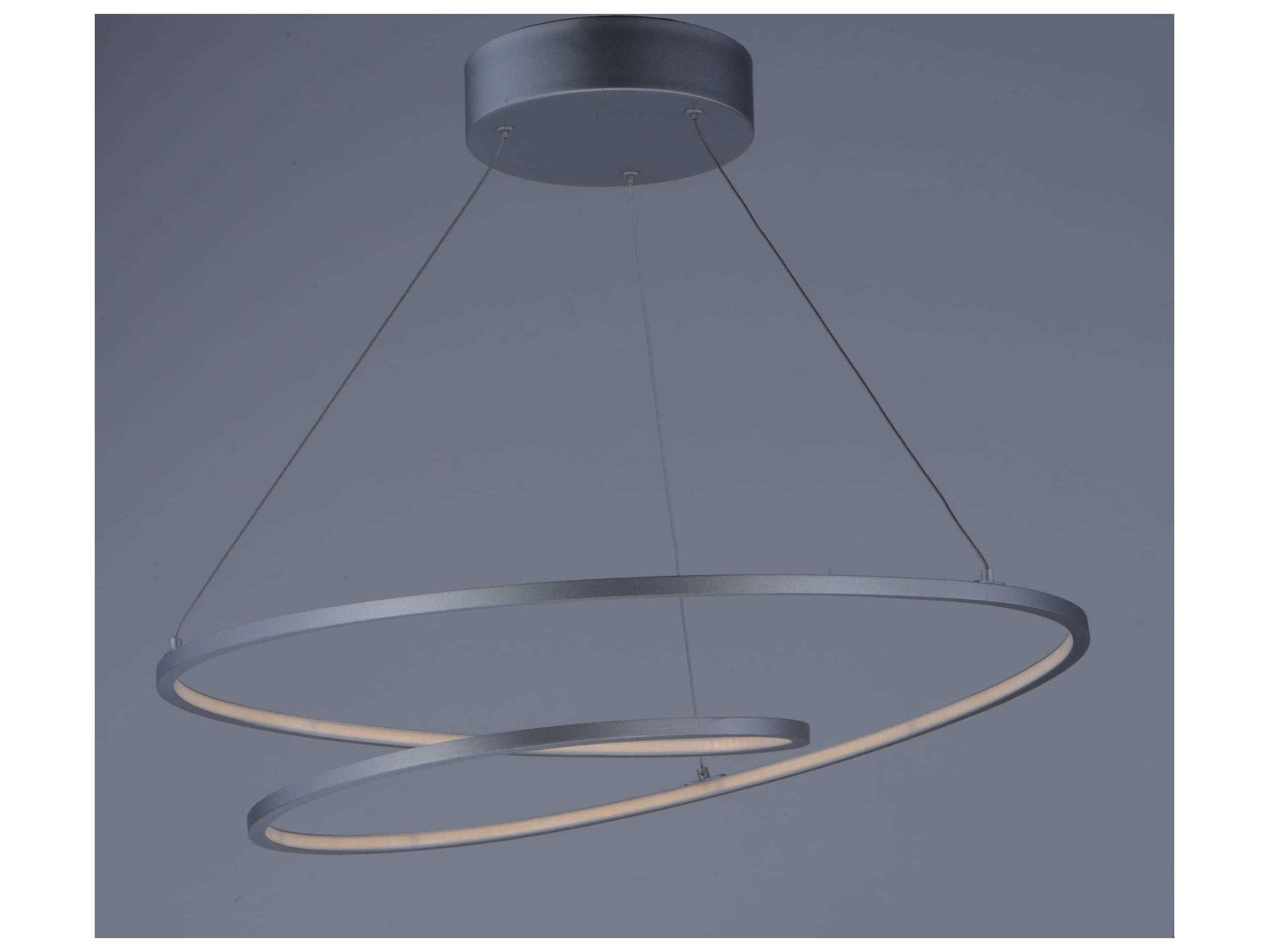 ET2 Cycle Matte Silver LED Pendant