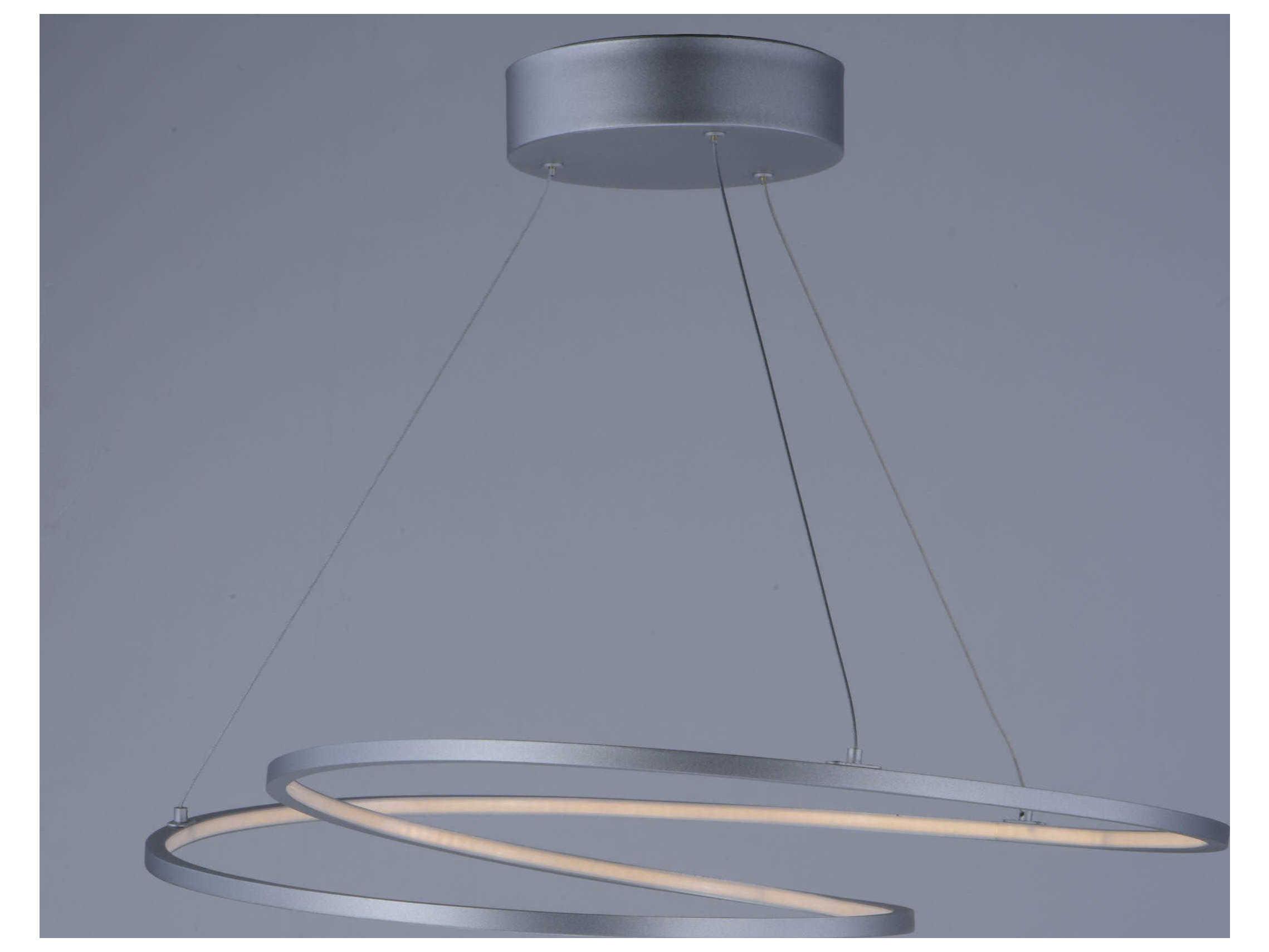 ET2 Cycle Matte Silver LED Pendant