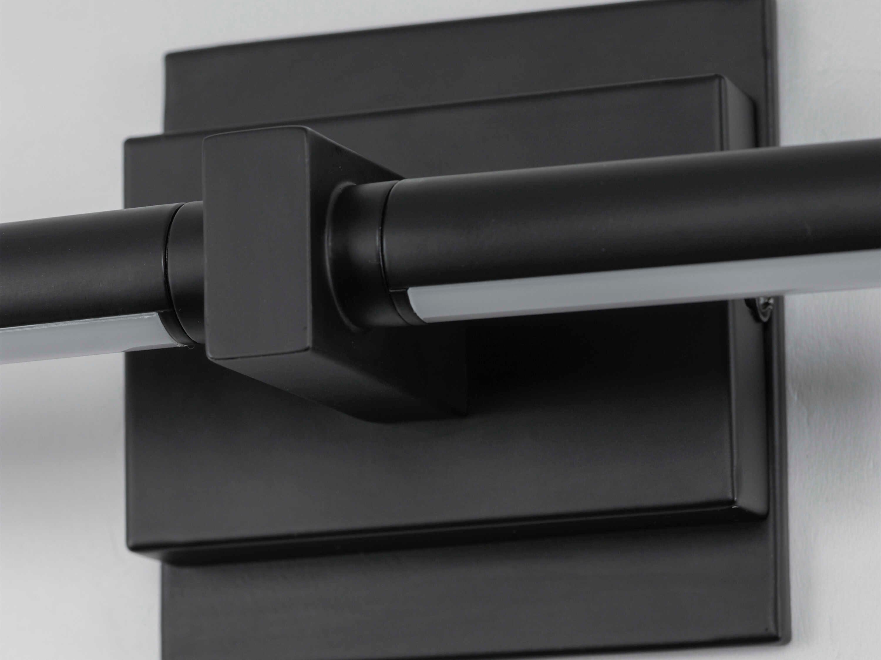 ET2 Dorian 1-Light Black LED Vanity Light