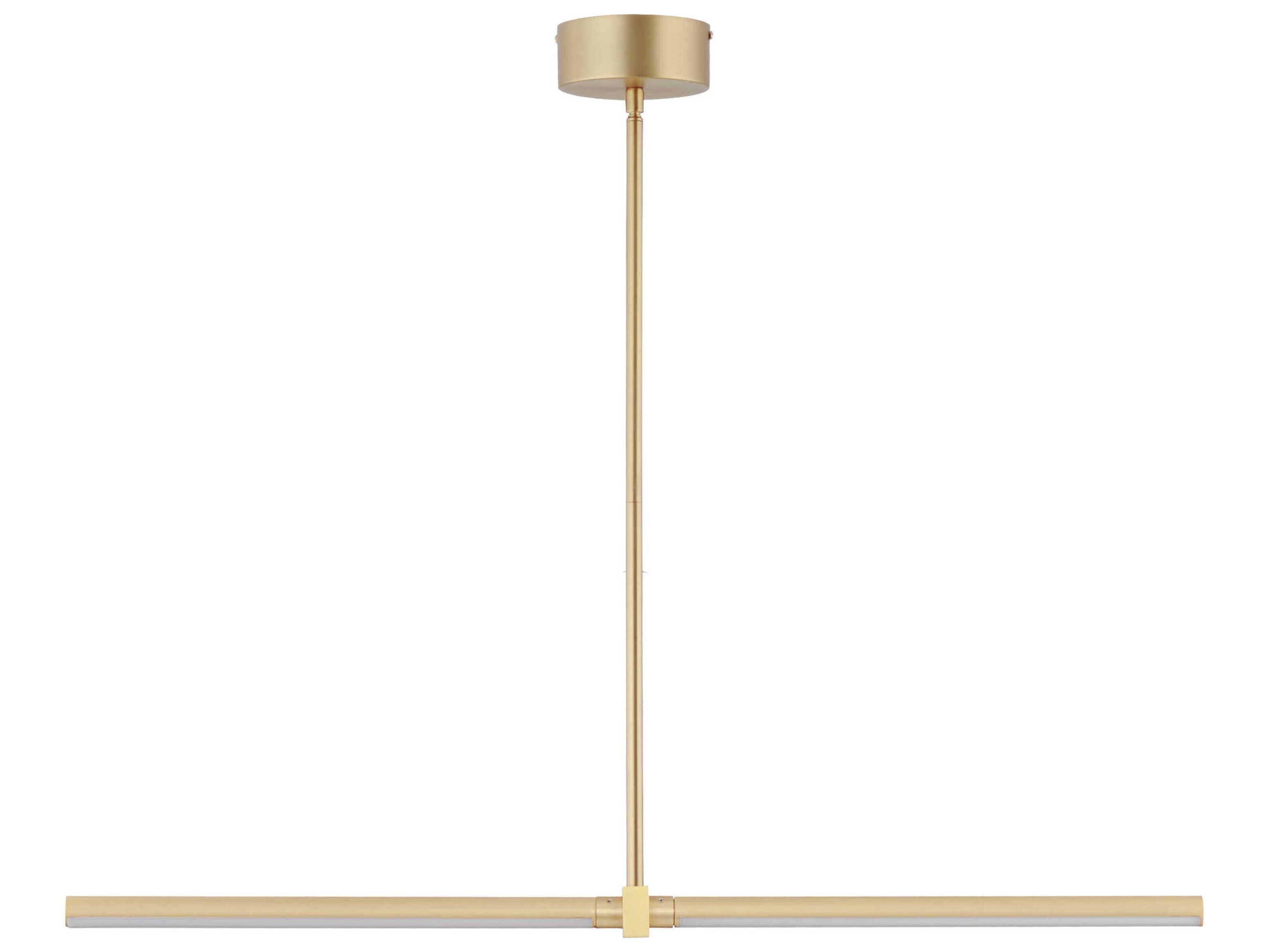 ET2 Dorian 2-Light Gold LED Linear Island Pendant