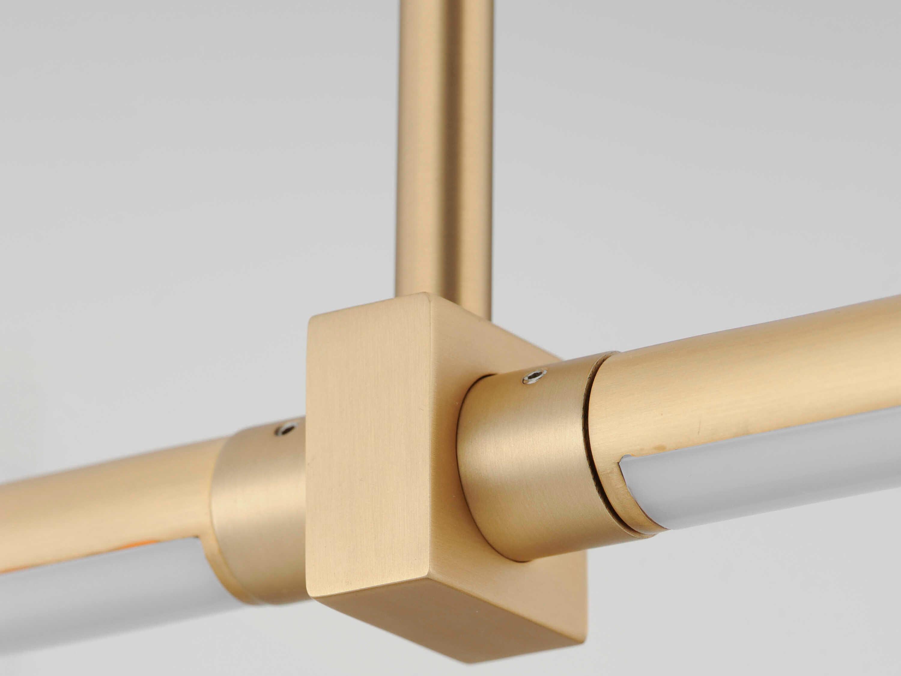 ET2 Dorian 2-Light Gold LED Linear Island Pendant