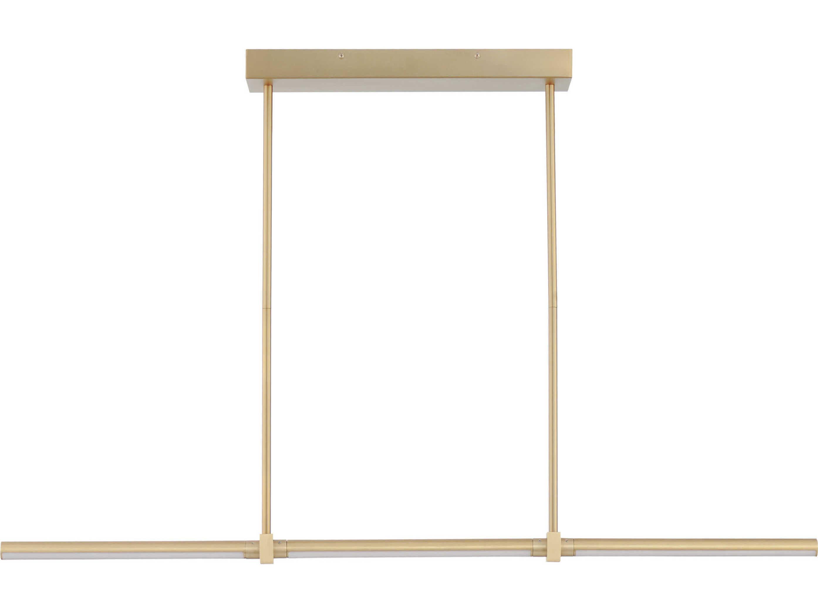 ET2 Dorian 3-Light Gold LED Linear Island Pendant