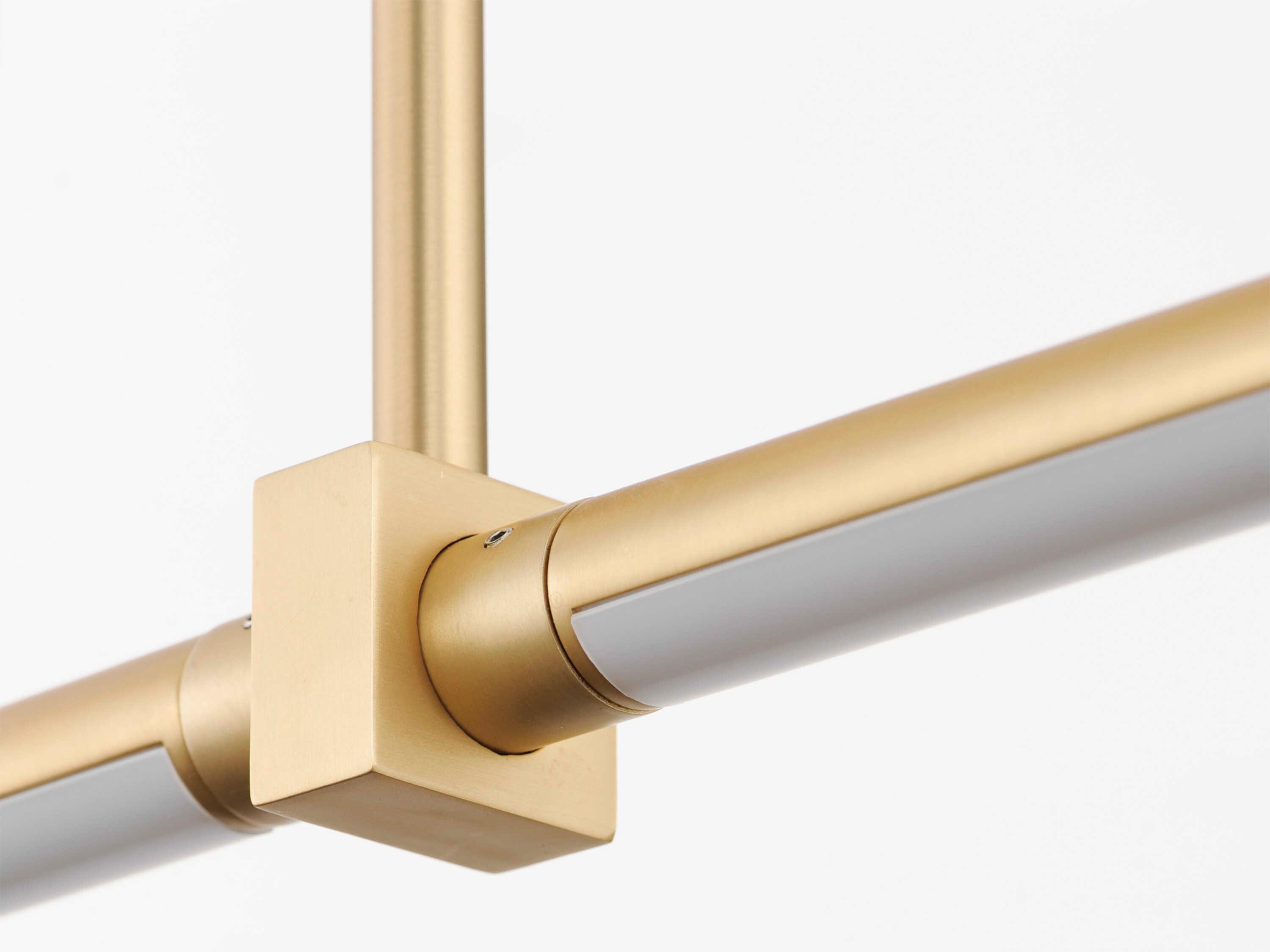 ET2 Dorian 3-Light Gold LED Linear Island Pendant