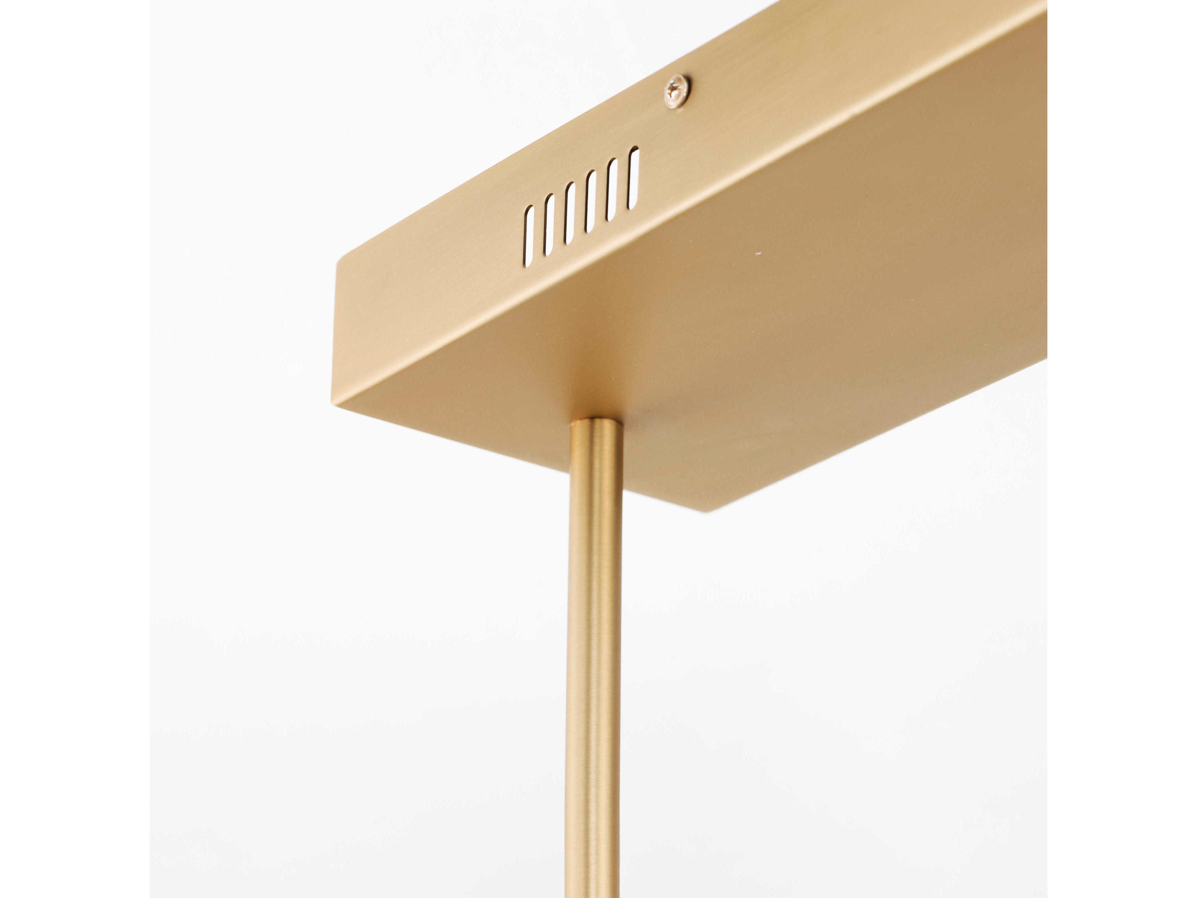 ET2 Dorian 3-Light Gold LED Linear Island Pendant