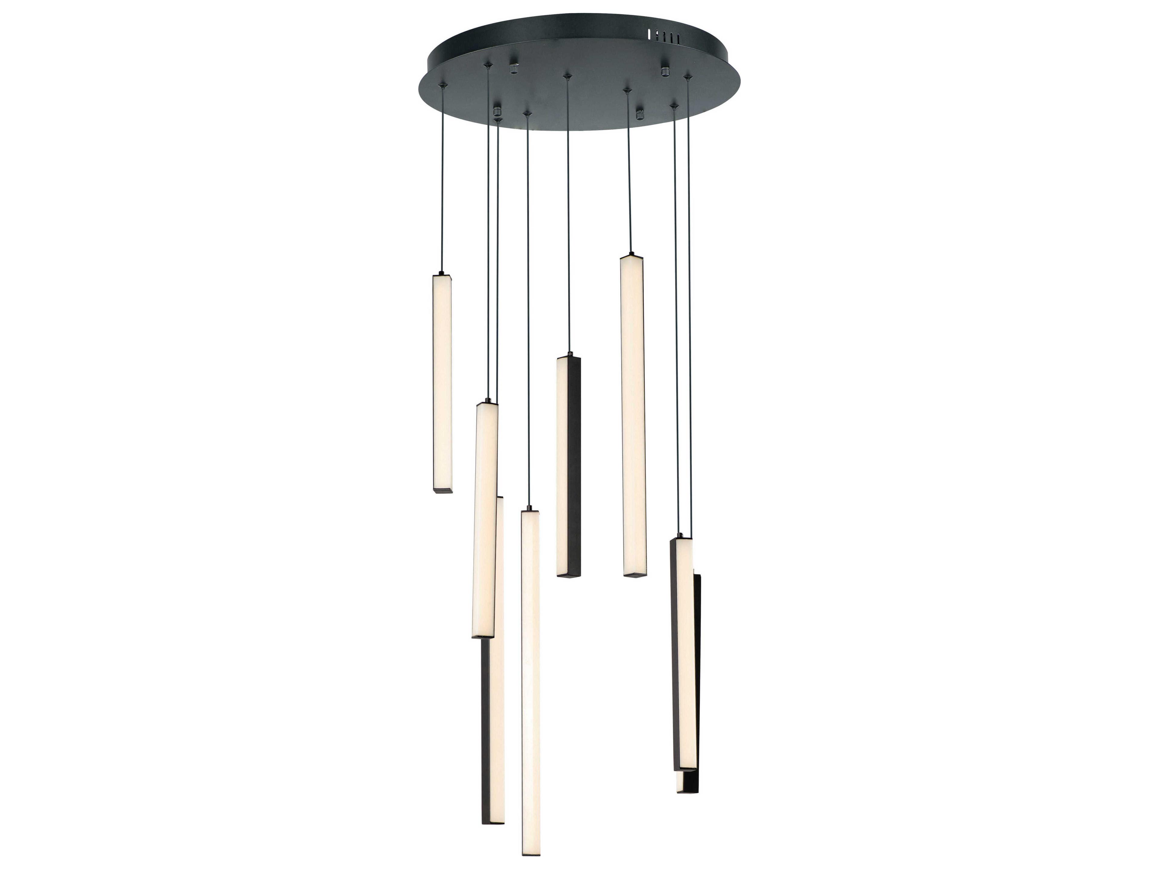 ET2 Hover 8-Light Black LED Linear Pendant
