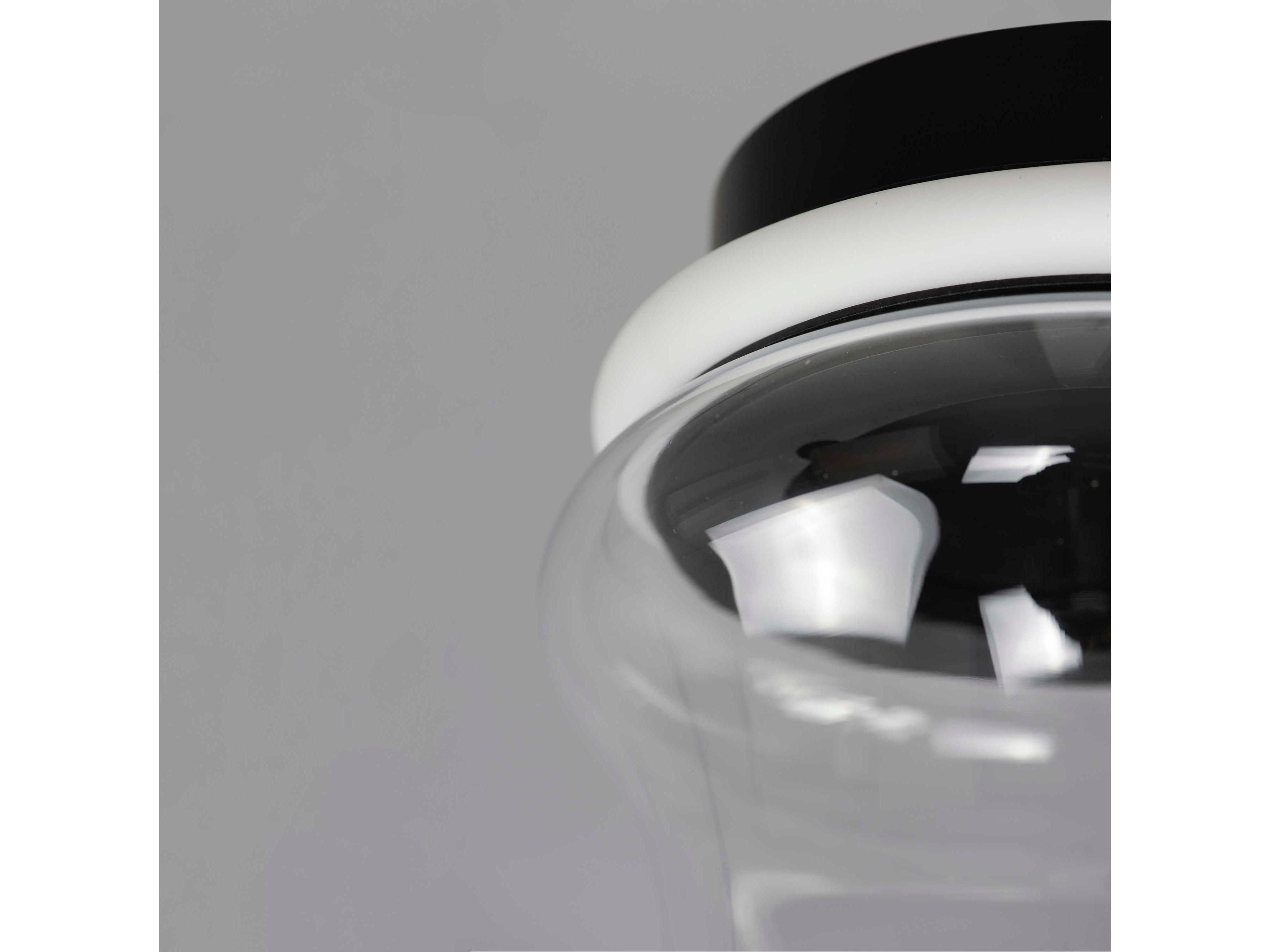 ET2 2-Light Black Cylinder Geometric Flush Mount