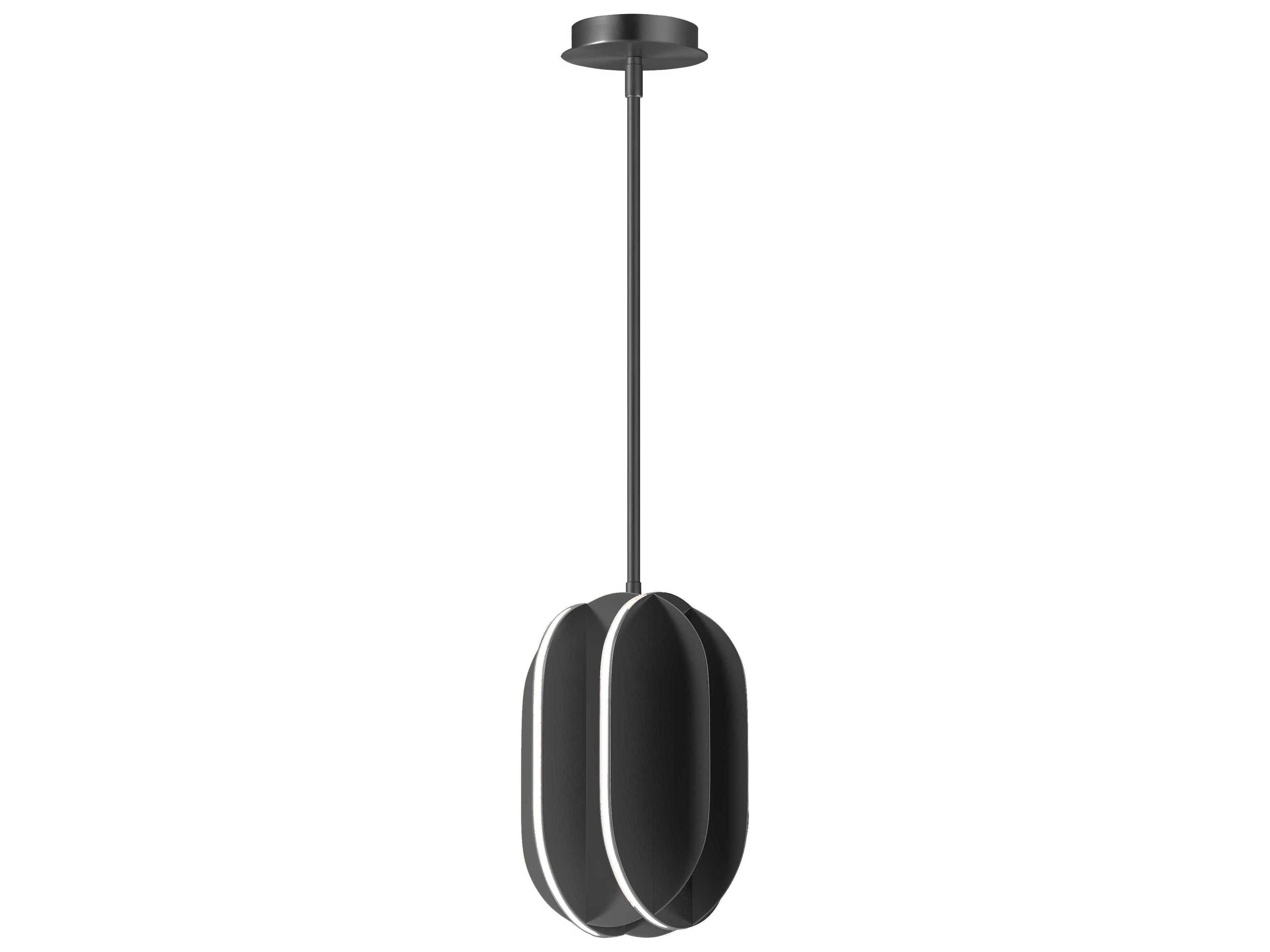 ET2 1-Light Black LED Globe Linear Mini Pendant