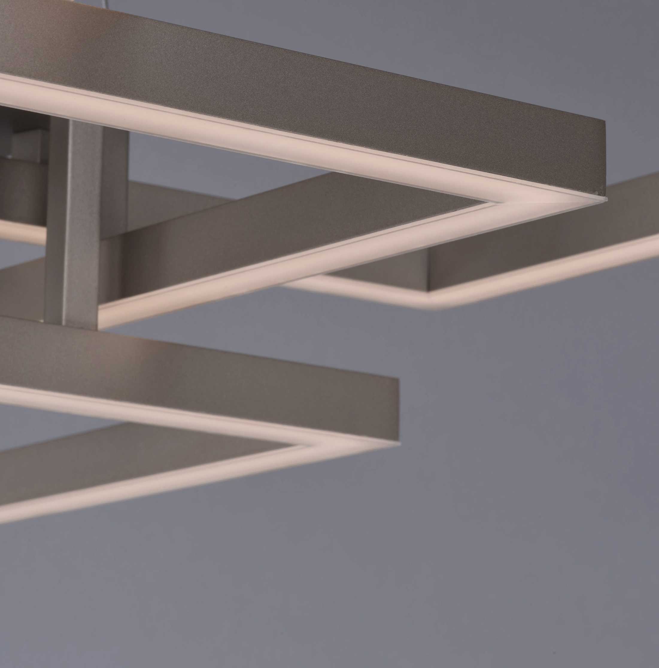 ET2 Traverse Led Champagne Brown LED Geometric Linear Flush Mount