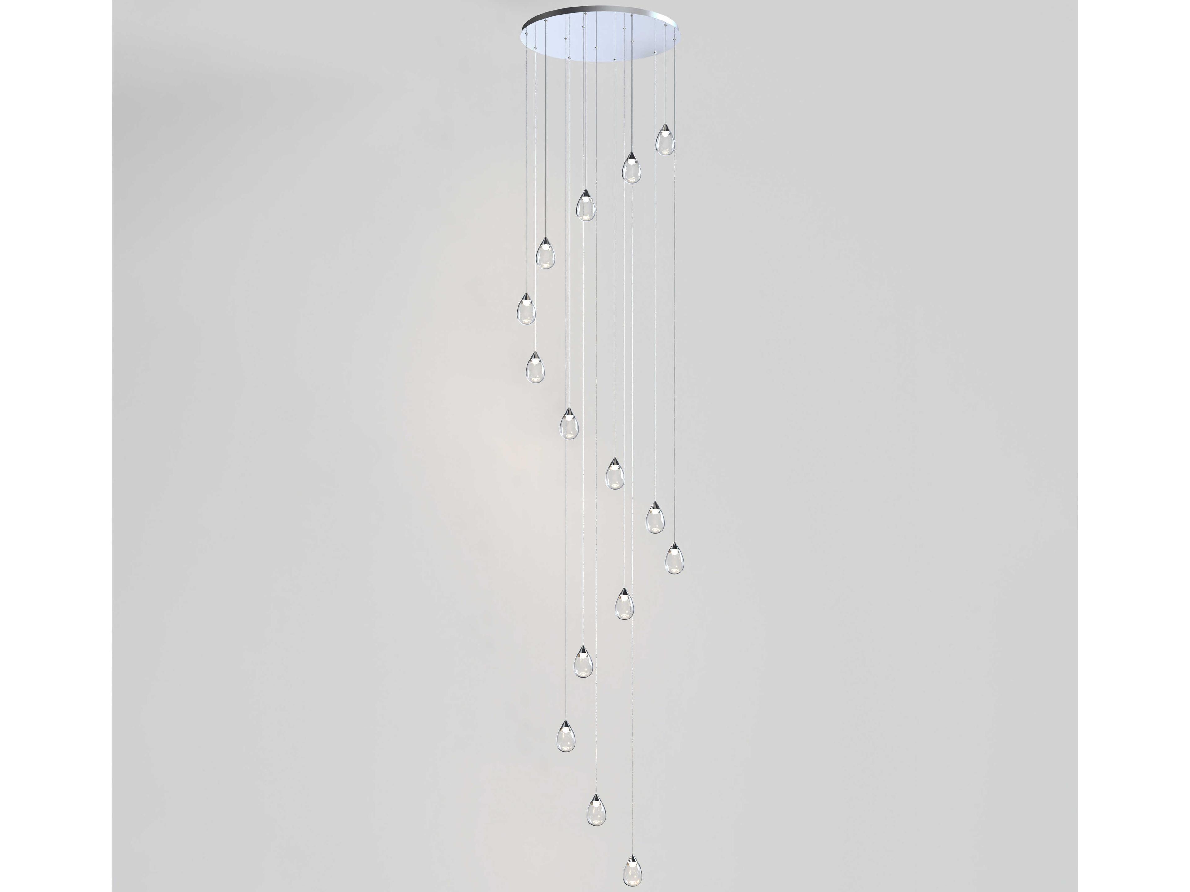 ET2 Dewdrop 15-Light Polished Chrome Pendant